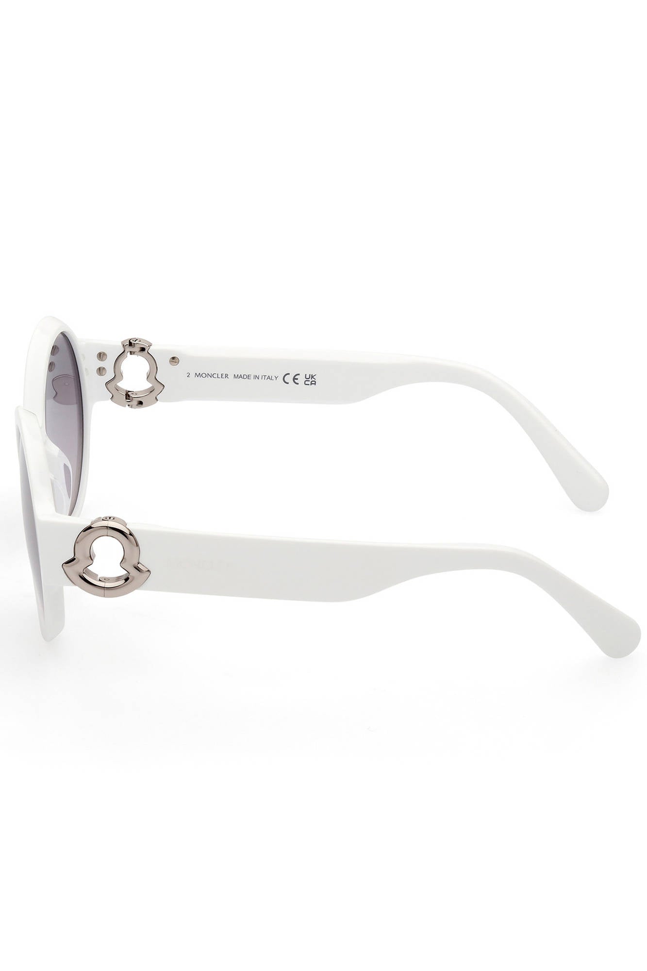 ML0243S_BIANCO_21C – Exklusive Damen Sonnenbrille - Weiß, Runde Gläser, Elegantes Design – Größe: UNI – Farbe: Bianco