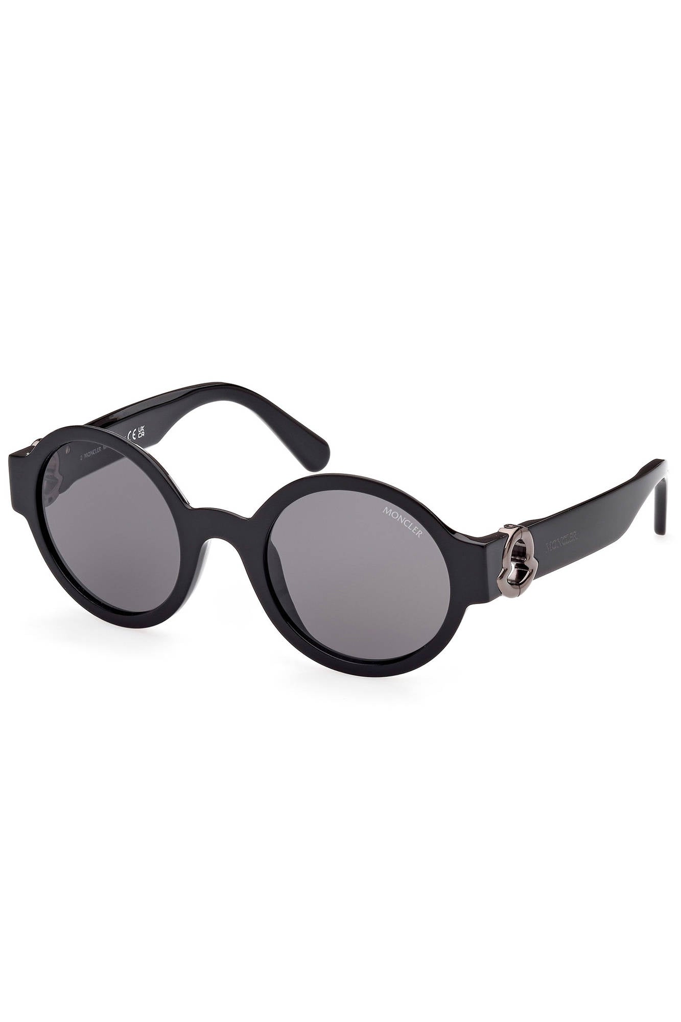ML0243S_NERO_01A – Elegante Damen Sonnenbrille in Schwarz mit Rundgläsern und Details – Größe: UNI – Farbe: Nero
