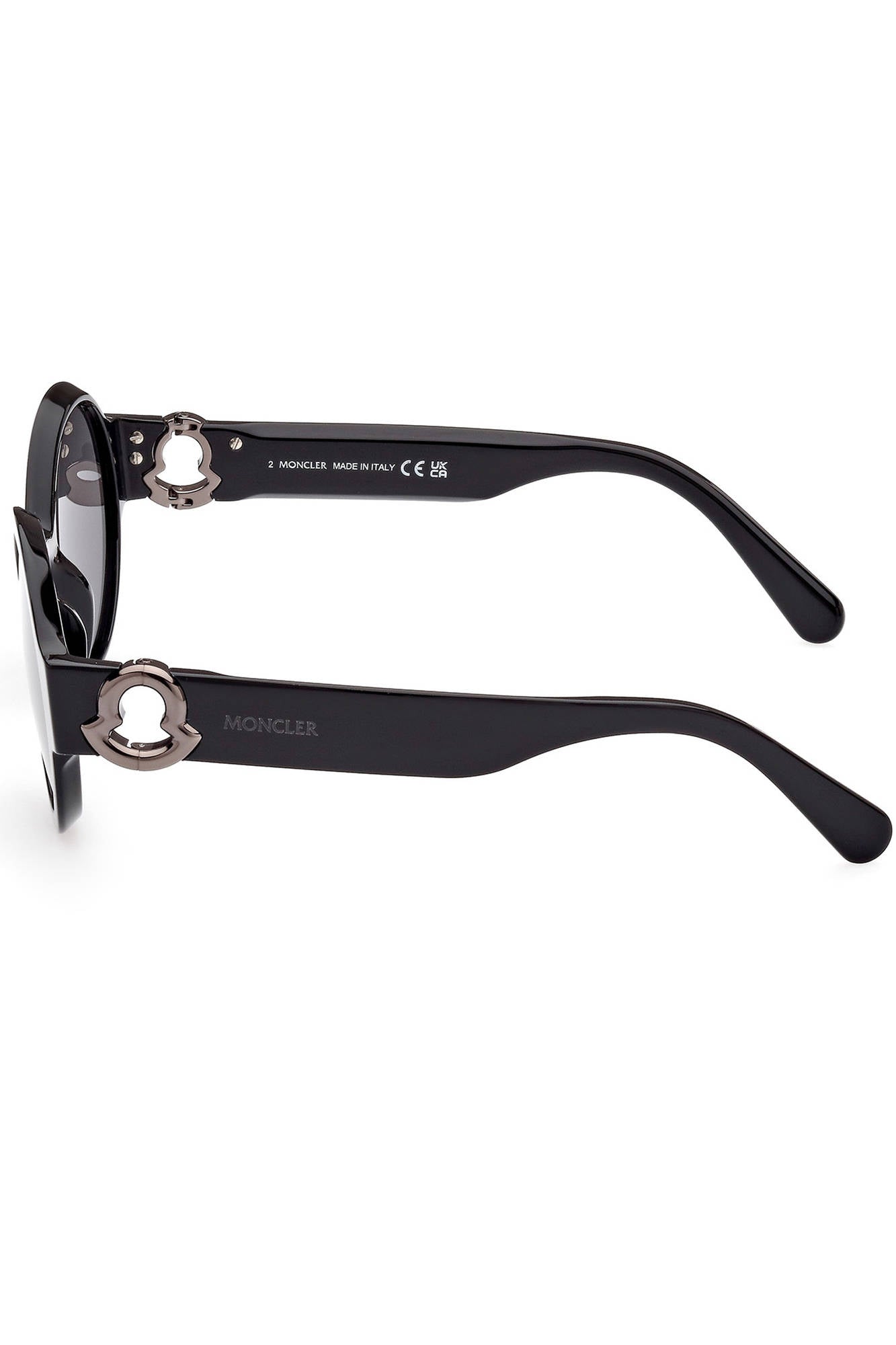 ML0243S_NERO_01A – Elegante Damen Sonnenbrille in Schwarz mit Rundgläsern und Details – Größe: UNI – Farbe: Nero