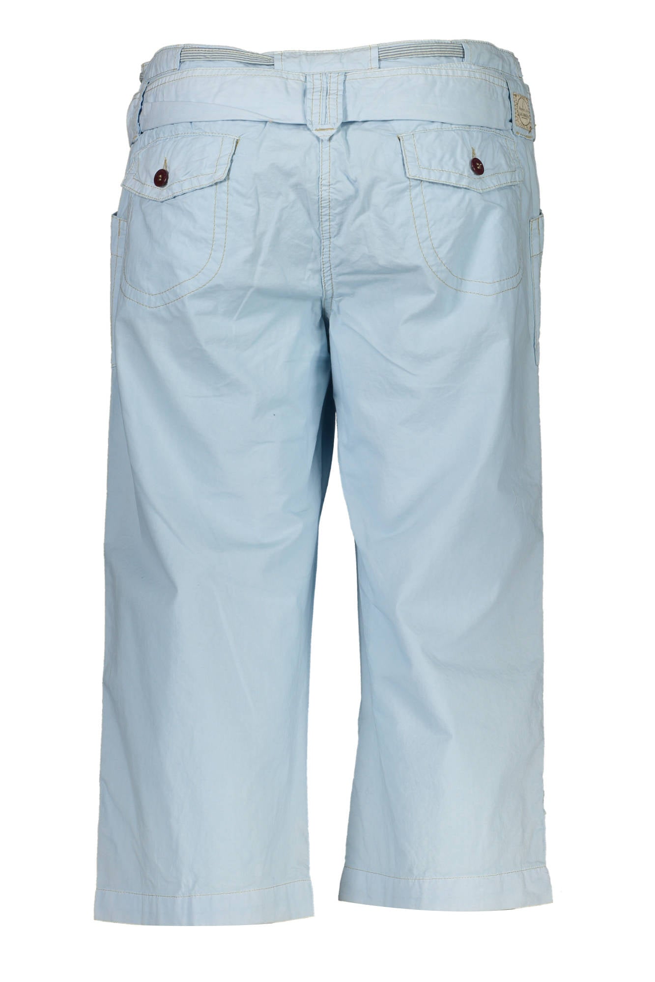 J71400-CAPRICE_AZZURRO_F04221 – Damen Bermuda-Shorts Blau mit Gürtel und Reißverschluss, 4 Taschen – Größe: 32 – Farbe: Azzurro