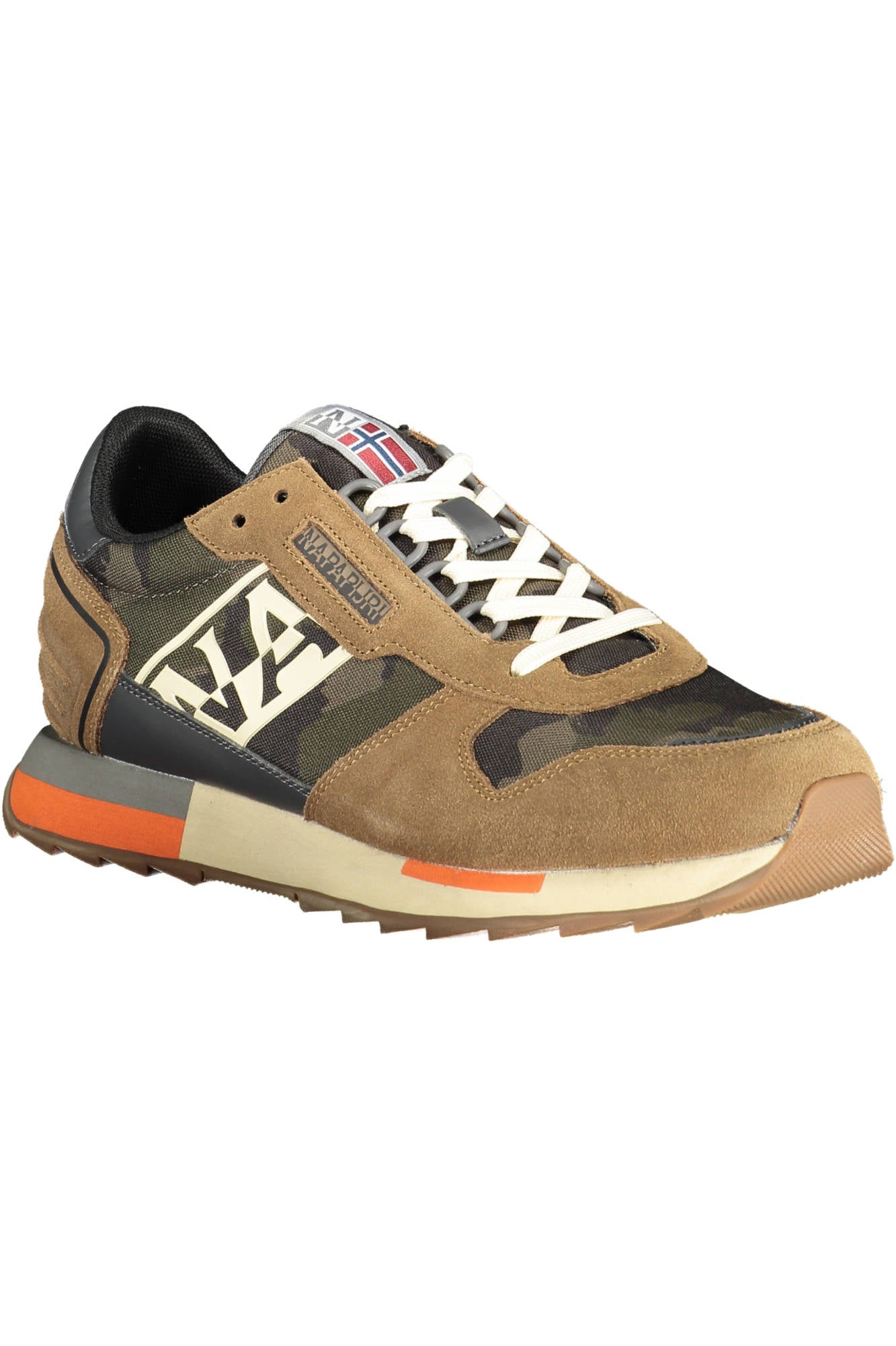 NP0A4H7T-F2VIRTUS02NYC_BEIGE_FC1 – Stylischer Herrensneaker Beige mit Kontrastdetails und Schnürung – Größe: 40, 41, 42, 43, 44, 45 – Farbe: Beige