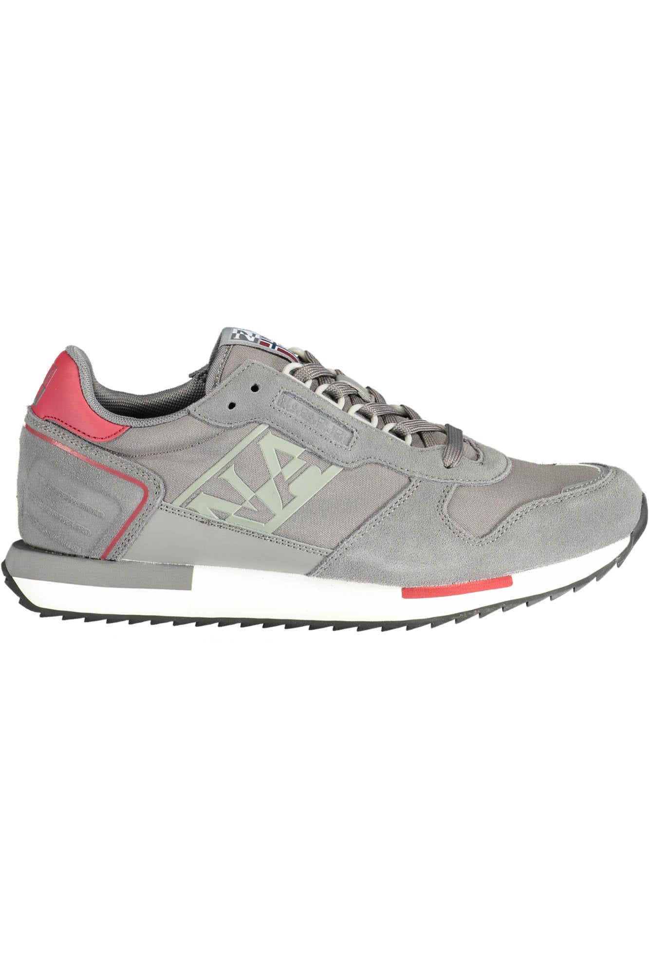 NP0A4H6K-F2VIRTUS01NYC_GRIGIO_HA1 – Grauer Herren-Sportschuh mit Schnürsenkeln und kontrastreichem Design – Größe: 40, 42, 43, 41, 45 – Farbe: Grigio