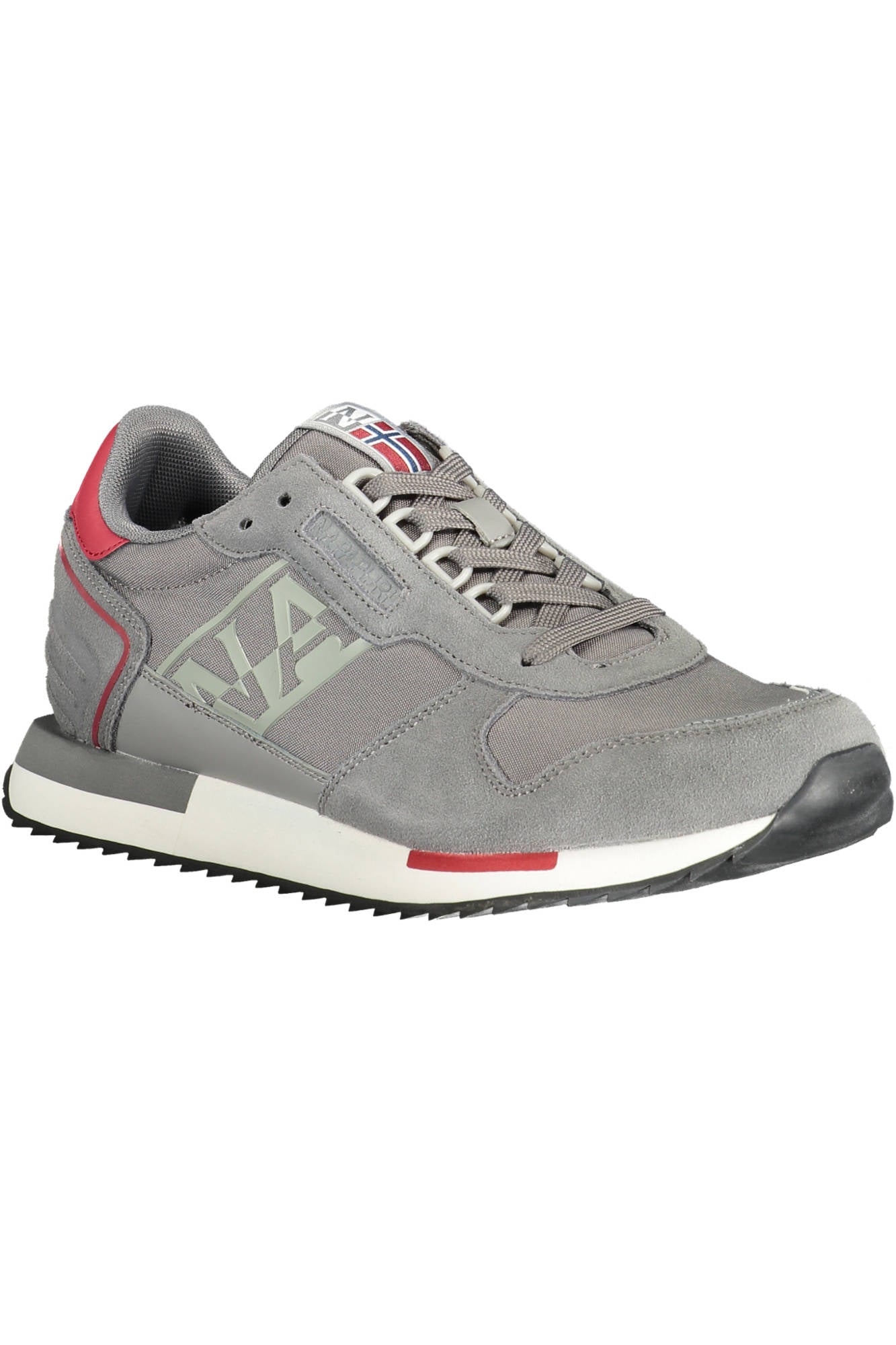 NP0A4H6K-F2VIRTUS01NYC_GRIGIO_HA1 – Grauer Herren-Sportschuh mit Schnürsenkeln und kontrastreichem Design – Größe: 40, 42, 43, 41, 45 – Farbe: Grigio