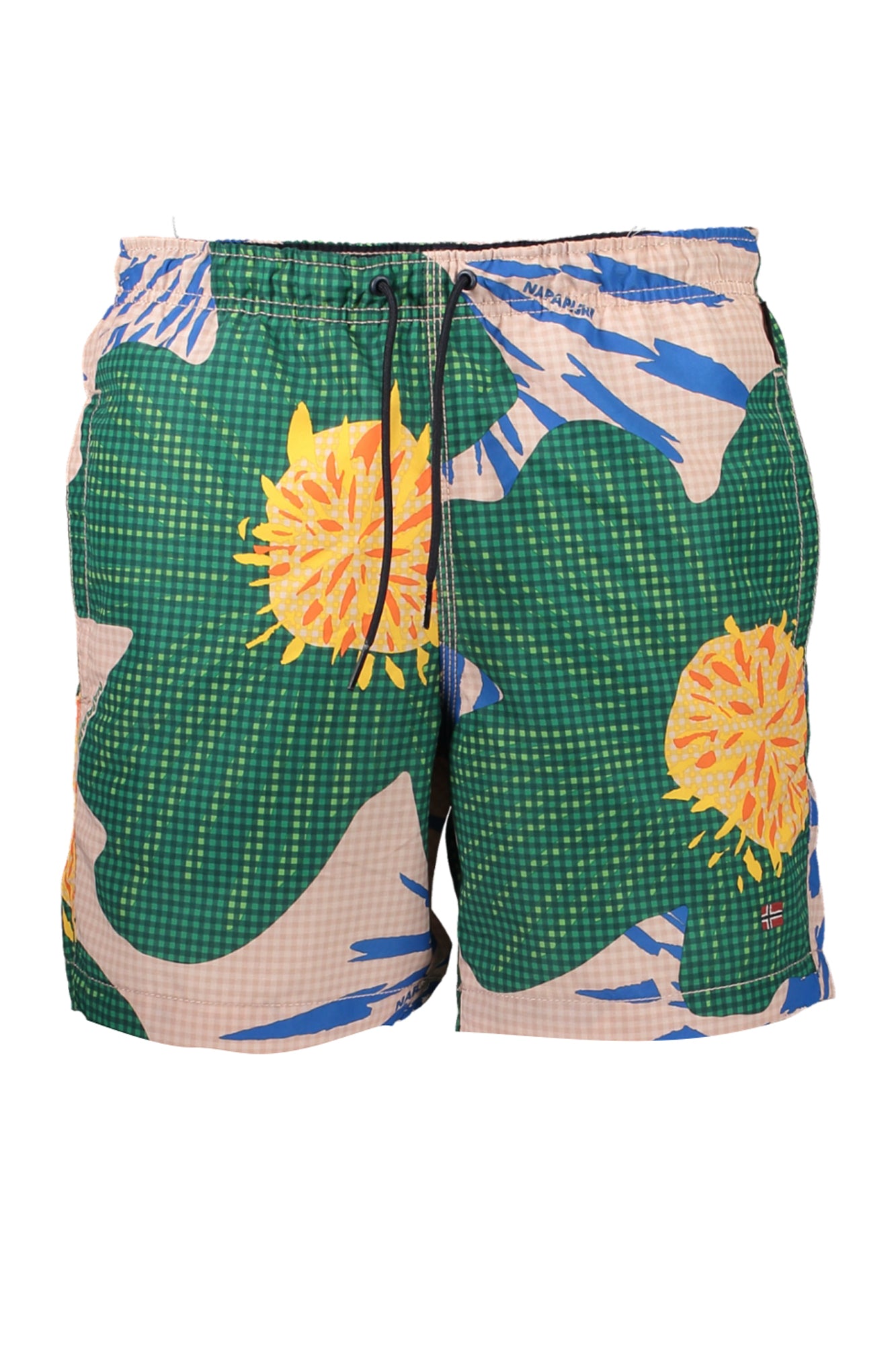 NP0A4GZ8VVAIL1_VEFM6 – Grüne Herren Badehose: Komfort mit Stil – Innenslip, Taschen & mehr – Größe: S, M – Farbe: Verde