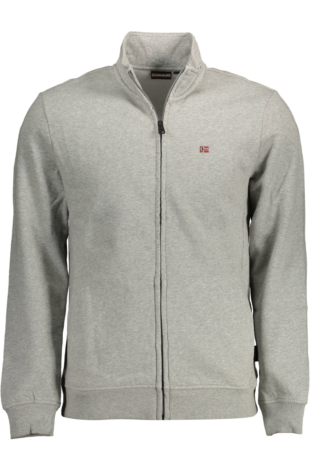 NP0A4GBA-BALIS-FZ_GRIGIO_160 – Stylisches Herren Langarm-Sweatshirt in Grau mit Reißverschluss – Größe: S, 2XL, M – Farbe: Grigio