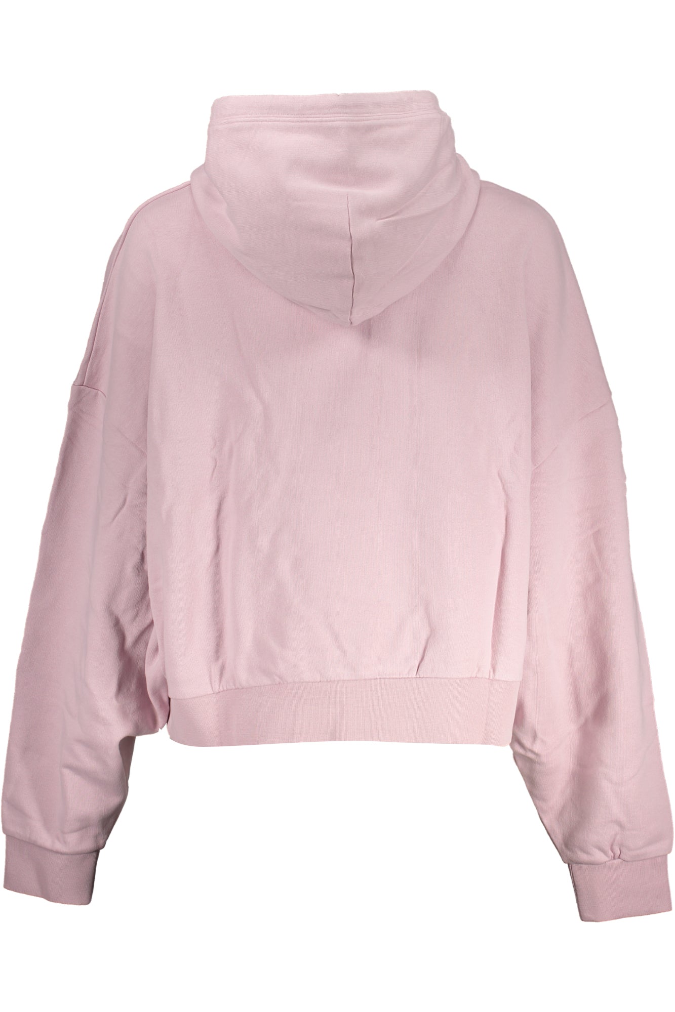 NP0A4G7YBMORGEXHW_RSP89 – Damen Kapuzenpullover Rosa mit Applikation und Kängurutasche – Größe: 2XS, XS, S – Farbe: Rosa