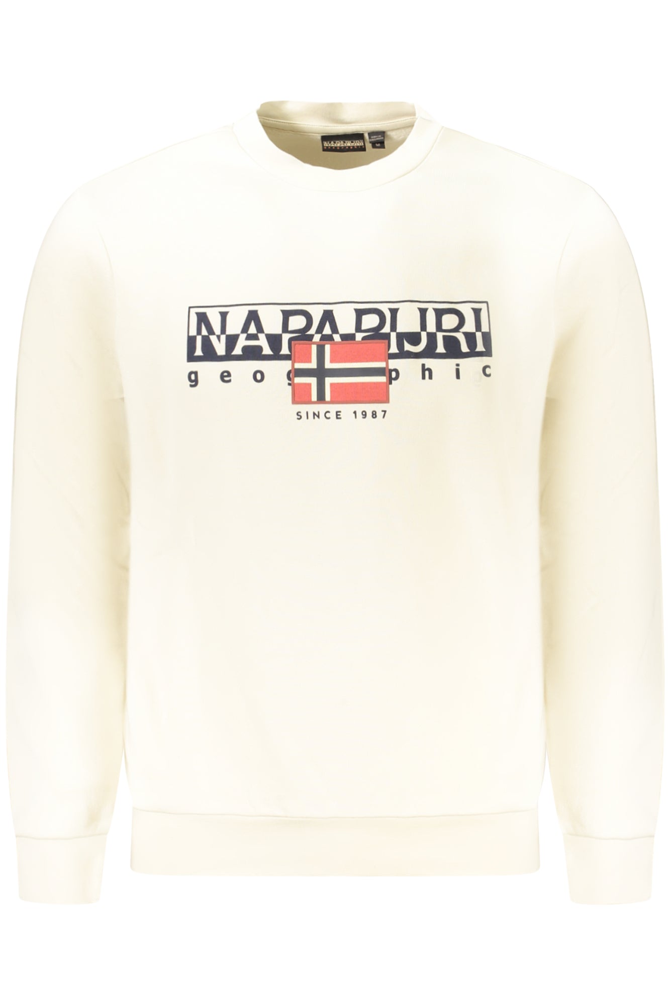 NP0A4I1FBAYLMERCWINT_BEN1J – Gefüttertes Langarm-Sweatshirt mit Rundhals und Logo-Druck in Beige – Größe: S, M, L, XL, 2XL, 3XL – Farbe: Beige