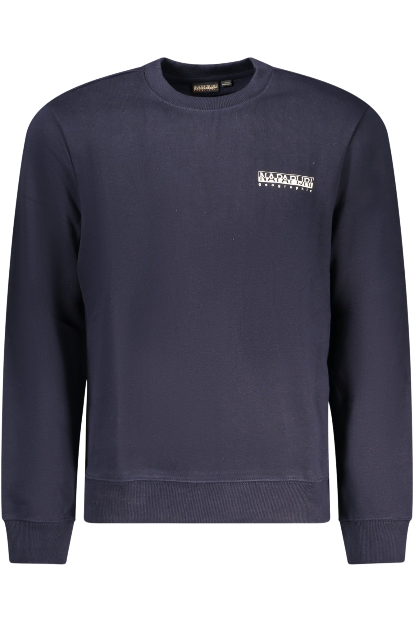 NP0A4HZSBFORNETC_BL176 – Blaues Herren Langarm-Sweatshirt - Angeraut & Regular Fit – Größe: S, M, L, XL, 2XL, 3XL – Farbe: Blu