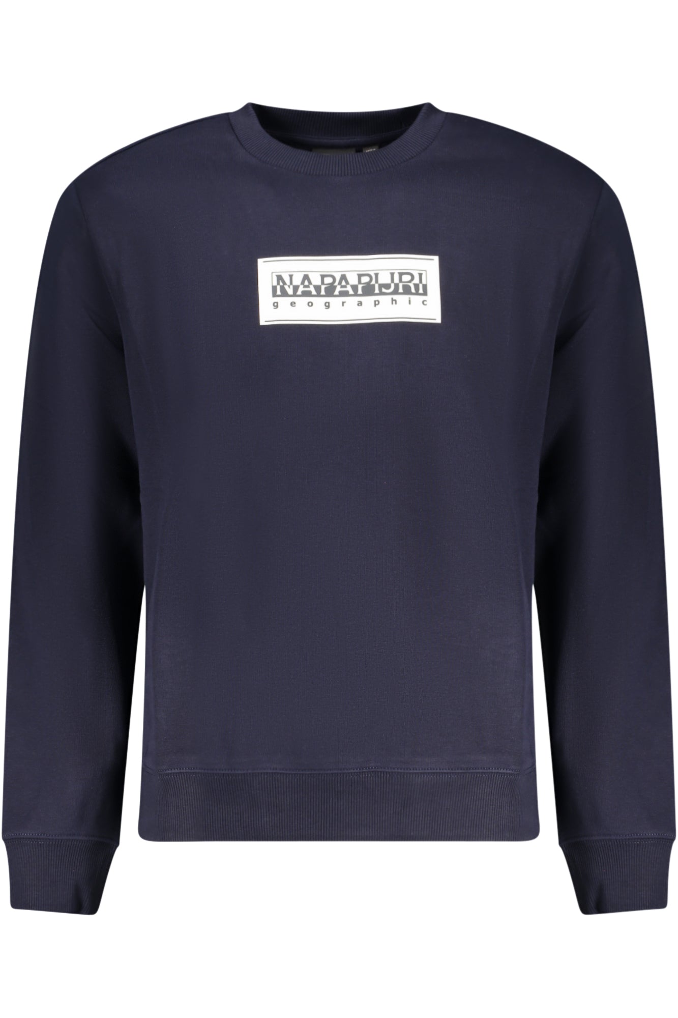 NP0A4I1ABBOXLOGOC_BL176 – Blauer Herren-Pullover: Relaxed Fit, langer Arm, Rundhals, Angeraut – Größe: S, M, L, XL, 2XL, 3XL – Farbe: Blu