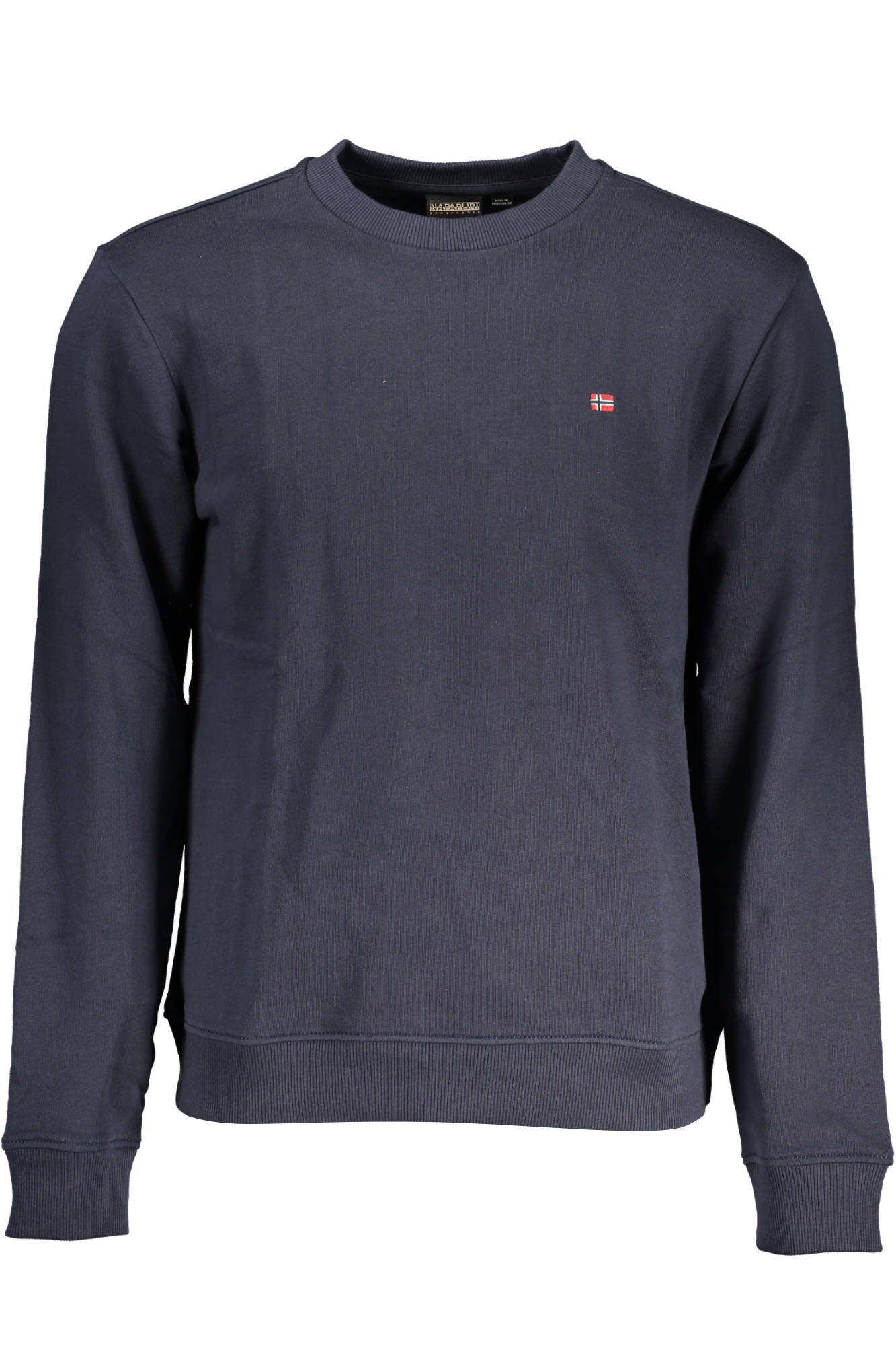 NP0A4H89-BALIS-CREW-SUM-2_BLU_176 – Herren-Sweatshirt Blau: Langarm, Rundhalsausschnitt, Stickerei – Größe: S, M, L, XL, 2XL, 3XL – Farbe: Blu