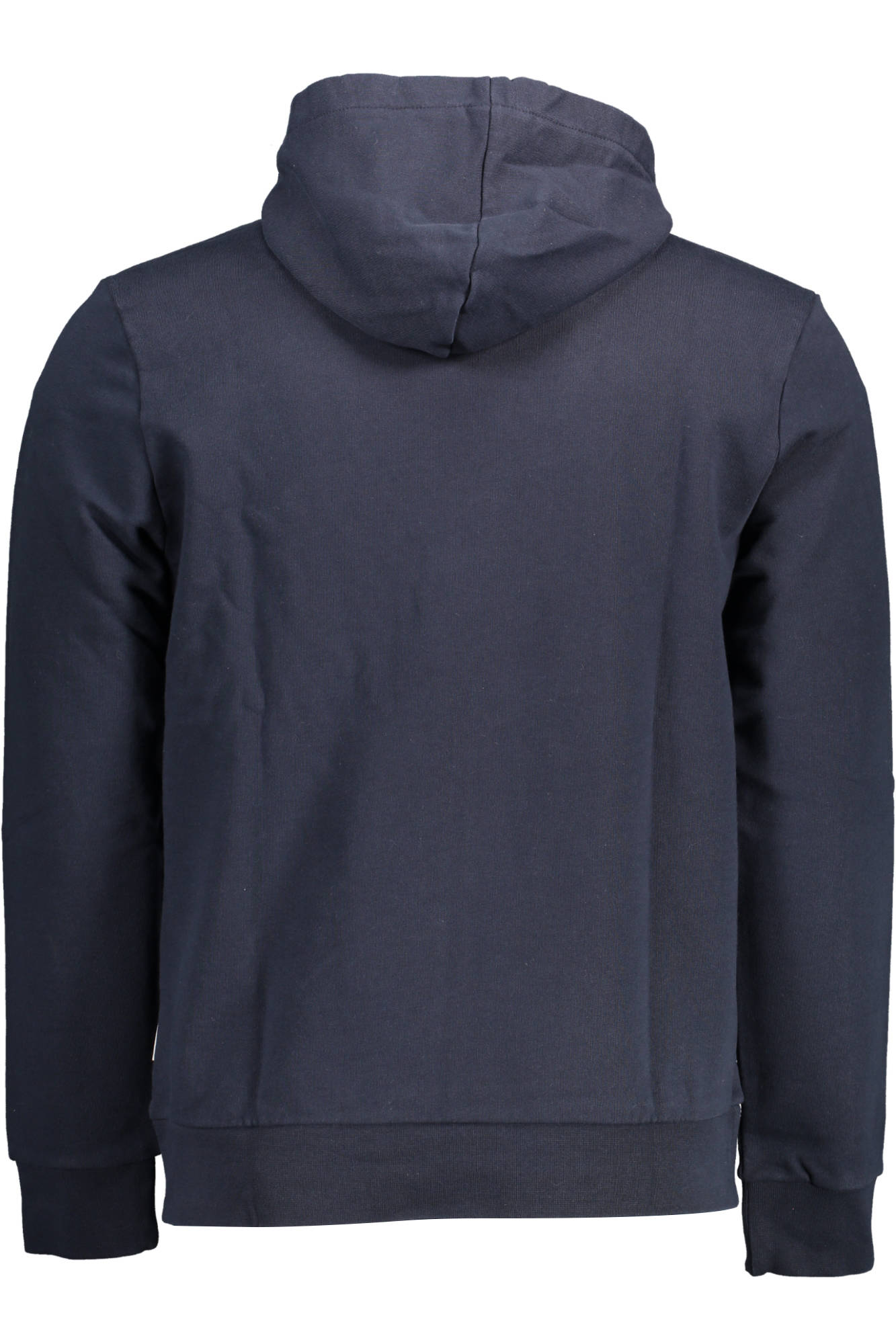 NP0A4EZ8-BERIS-H_BLU_176 – Blaues Herren-Kapuzenpullover ohne Reißverschluss mit Logo-Aufdruck – Größe: 2XL, L – Farbe: Blu
