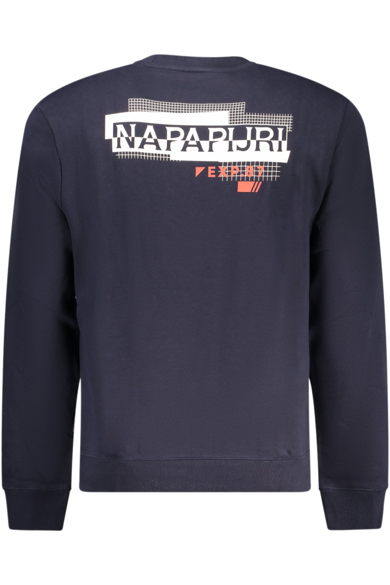 NP0A4HZSBFORNETC_BL176 – Blaues Herren Langarm-Sweatshirt - Angeraut & Regular Fit – Größe: S, M, L, XL, 2XL, 3XL – Farbe: Blu