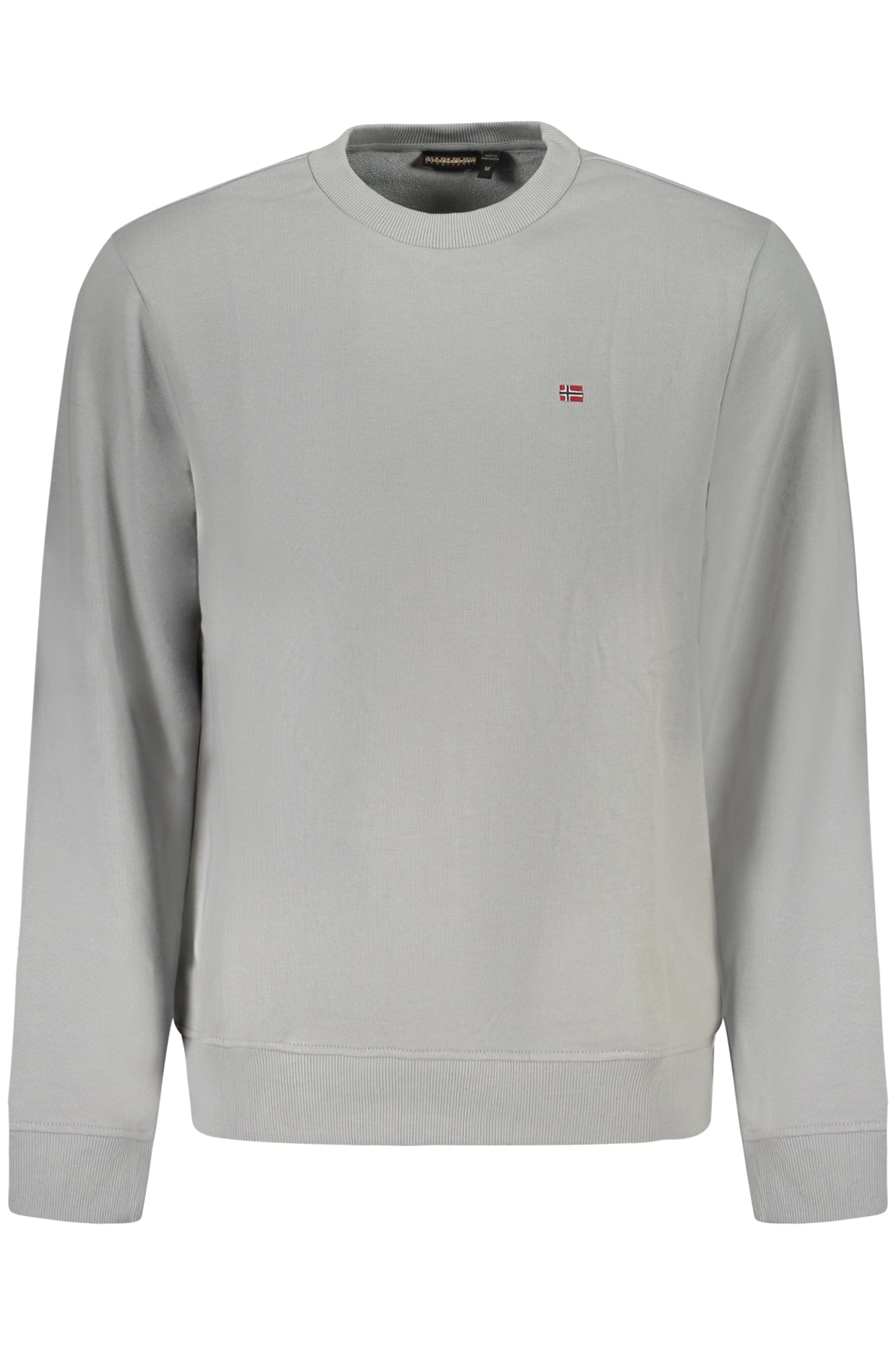 NP0A4H89BALISCREWSUM2_GRH62 – Graues Herren Sweatshirt: Komfort & Stil mit Stickerei und Logo – Größe: S, M, L, XL, 2XL – Farbe: Grigio