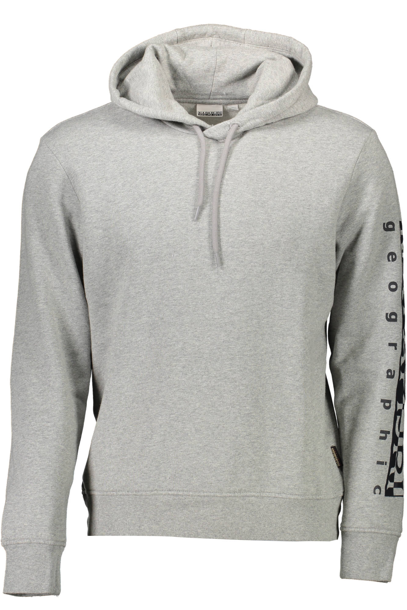 NP0A4FQM-BADAS-H_GRIGIO_160-MED-GREY-MELANGE – Herren Kapuzen-Sweatshirt in Grau aus Bio-Baumwolle – Stylisch & Bequem – Größe: 2XL – Farbe: Grigio