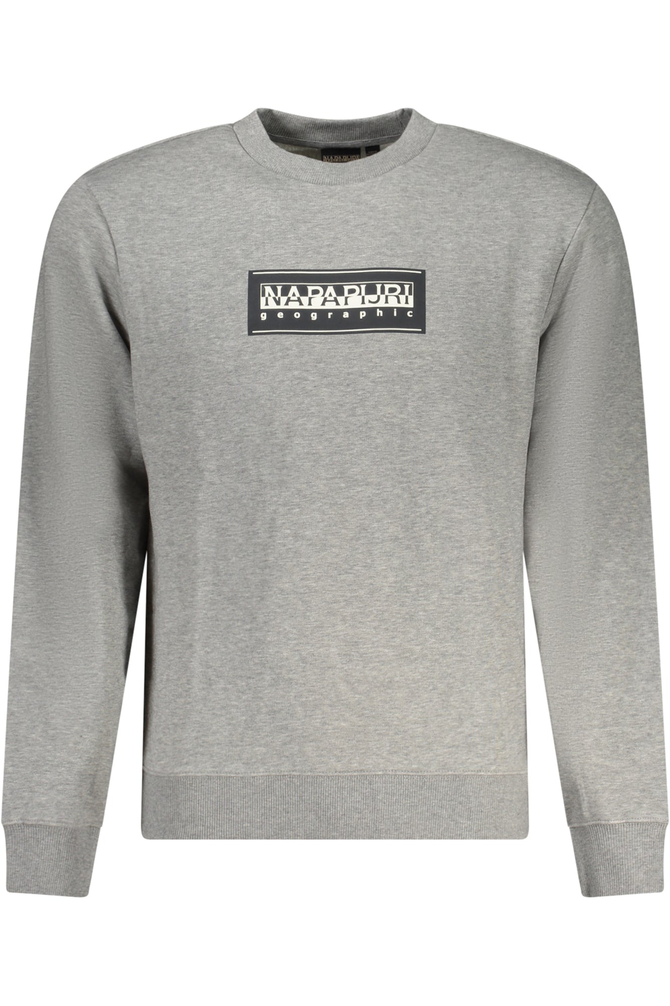 NP0A4I1ABBOXLOGOC_GR160 – Graues Herren-Sweatshirt mit Rundhalsausschnitt – Lässige Passform – Größe: S, M, L, XL, 2XL, 3XL – Farbe: Grigio