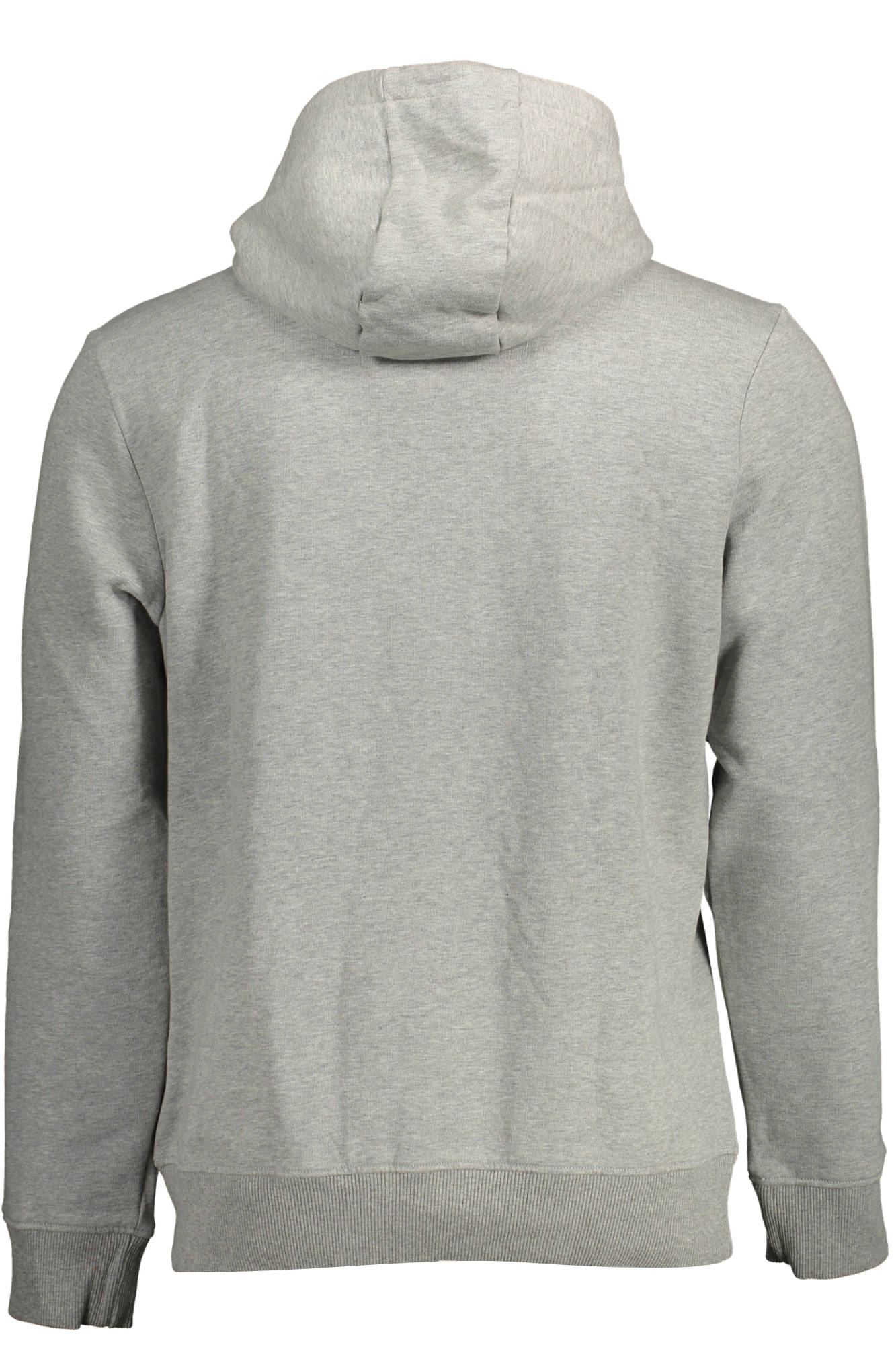 NP0A4FQV-BALIS-HOOD_GRIGIO_160 – Herren-Sweatshirt aus Bio-Baumwolle, Grau, mit Logo-Applikation – Größe: S, M, L, XL, 2XL, 3XL – Farbe: Grigio