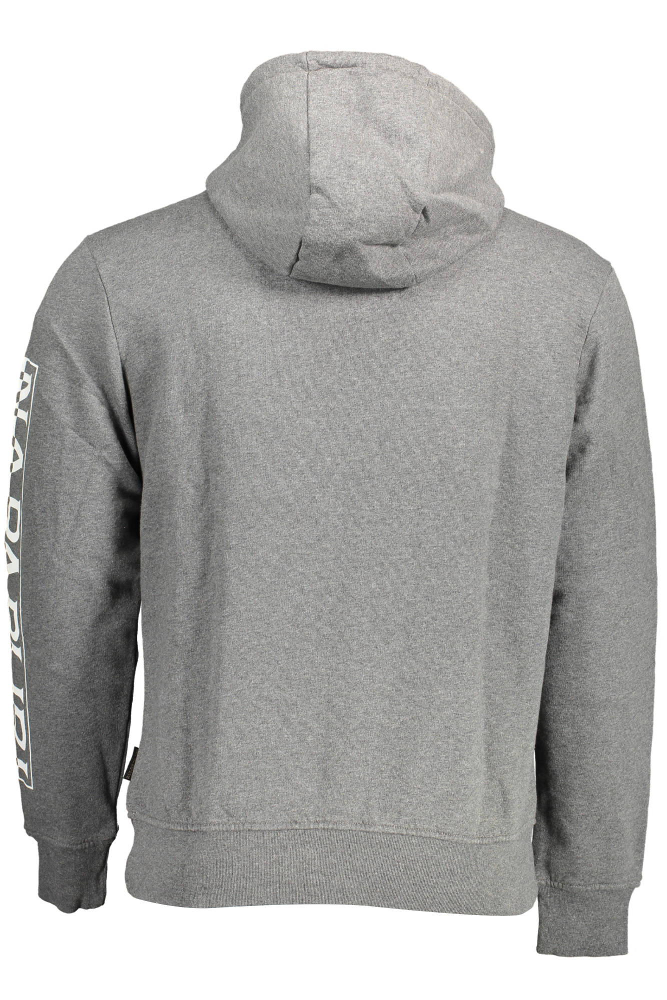 NP0A4H9A-BADAS-H-1_GRIGIO_197 – Graues Herren-Kapuzen-Sweatshirt mit Logo-Druck – Langarm & stilvoll – Größe: 2XL, S – Farbe: Grigio