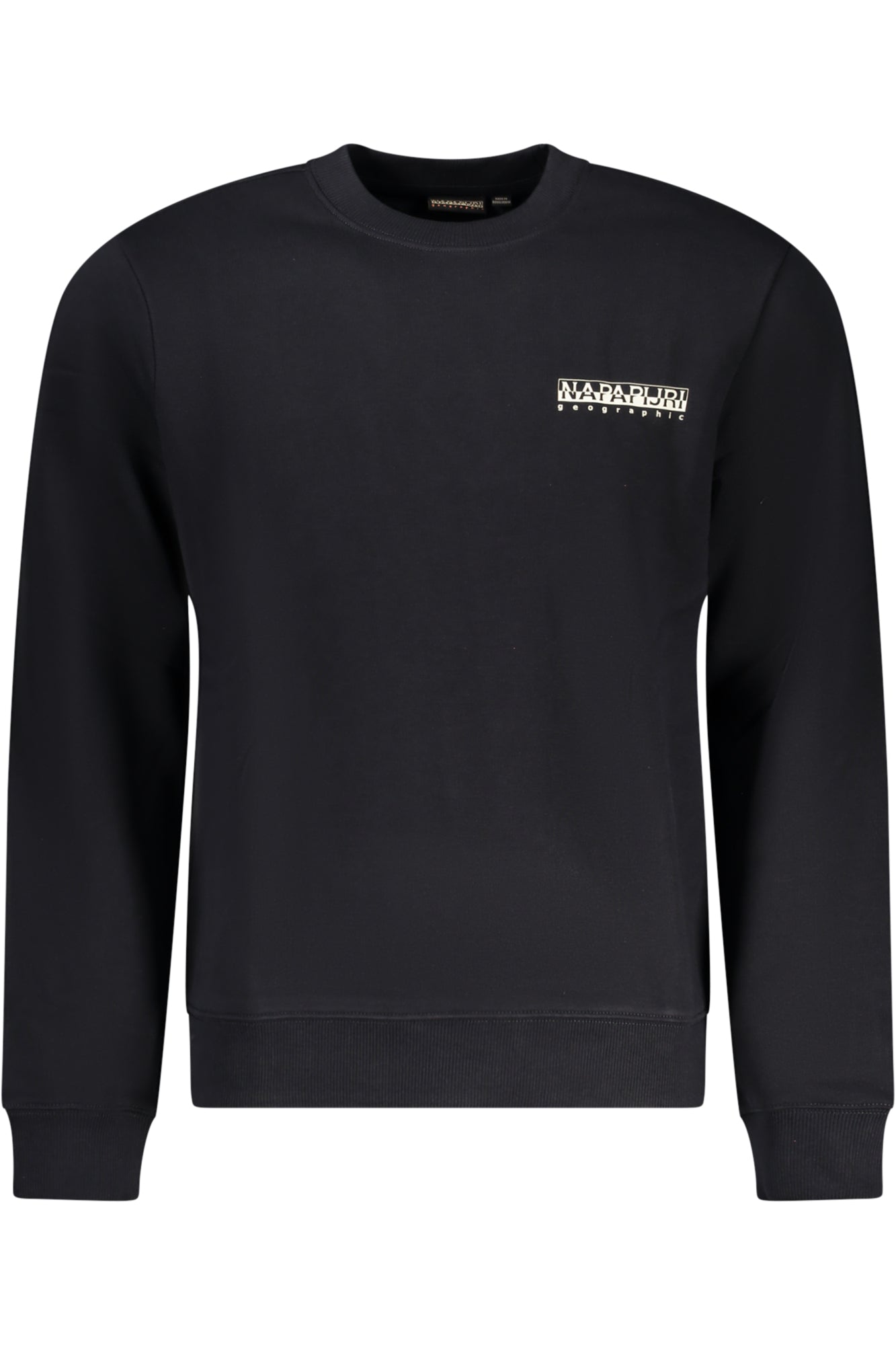 NP0A4HZSBFORNETC_NE041 – Schwarzes Herren Sweatshirt: Gefüttert, Regular Fit & Rundhals – Größe: S, L, XL, 2XL, 3XL, M – Farbe: Nero