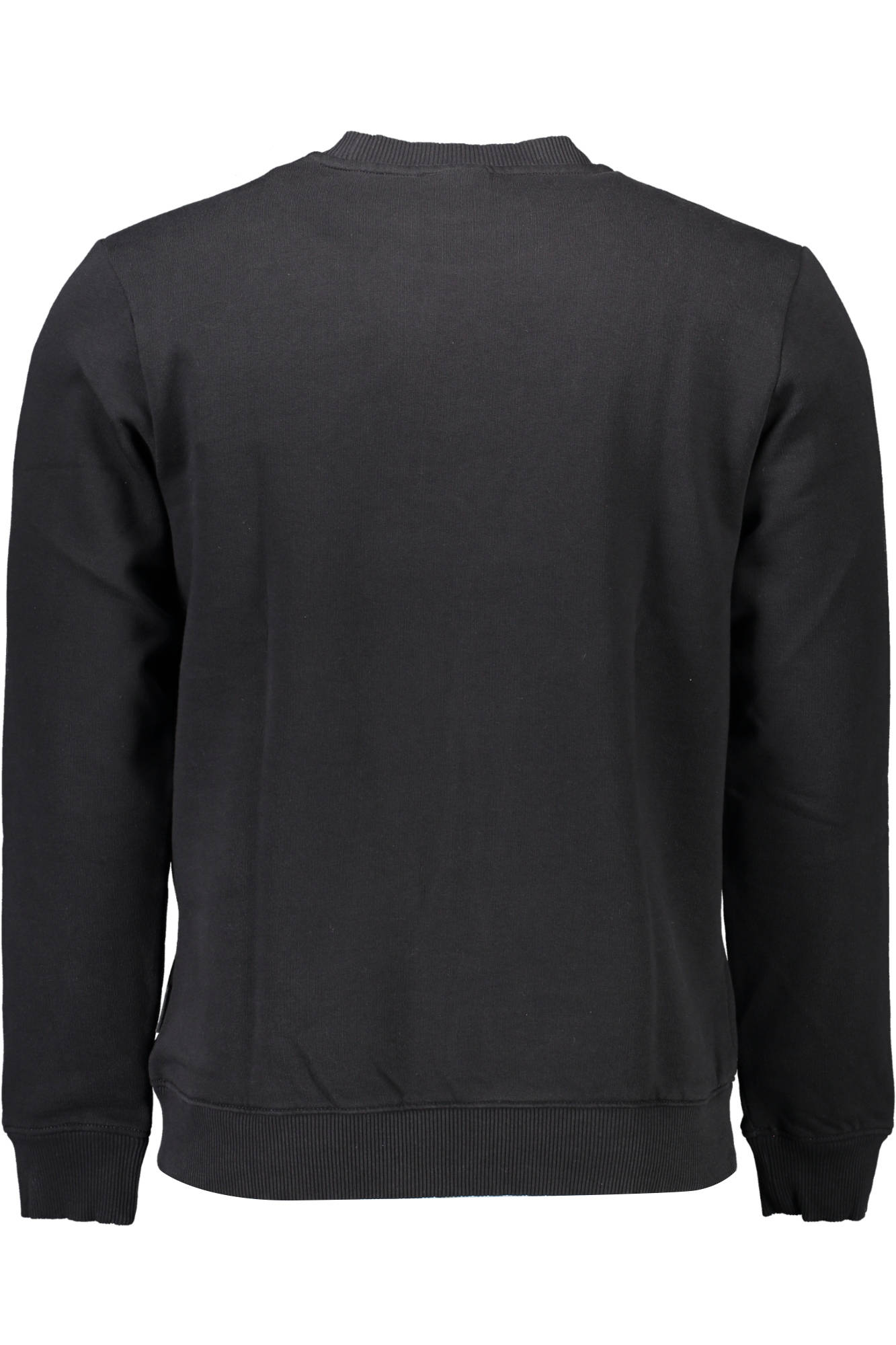 NP0A4FQW-BALIS-CREW-1_NERO_041-BLACK – Herren-Sweatshirt aus Bio-Baumwolle – Schwarz, Rundhals, Stickerei – Größe: XS, S, M, L, XL, 2XL, 3XL – Farbe: Nero