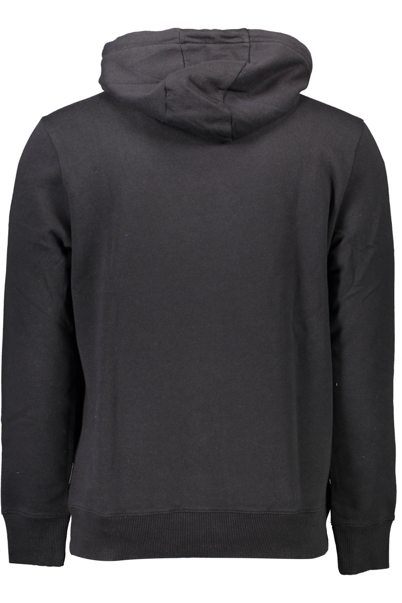 NP0A4FQV-BALIS-HOOD_NERO_041-BLACK – Schwarzer Herren-Kapuzenpullover, 70% Bio-Baumwolle, mit Logo-Applikation. – Größe: XS, S, M, L, XL, 2XL, 3XL – Farbe: Nero