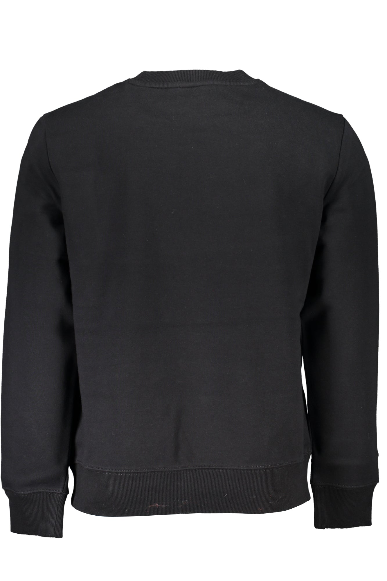 NP0A4GJ9BAYASC1_NE041 – Schwarzes Herren-Sweatshirt: Langarm, Rundhals, gefüttert, stilvoll – Größe: S, XL, 2XL, 3XL – Farbe: Nero