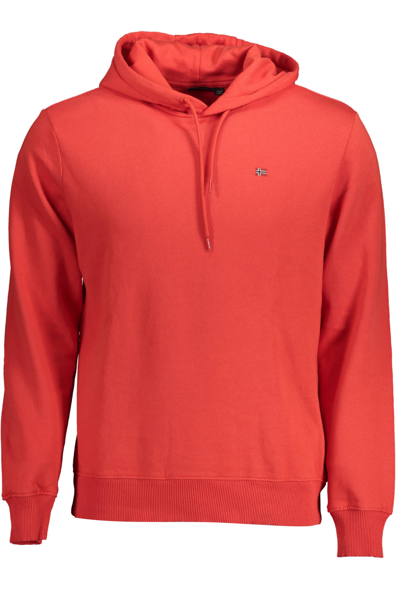 NP0A4FQV-BALIS-HOOD_ROSSO_RR9 – Herren-Kapuzenpullover Rot aus Bio-Baumwolle: Stilvoll & Nachhaltig – Größe: 2XL – Farbe: Rosso
