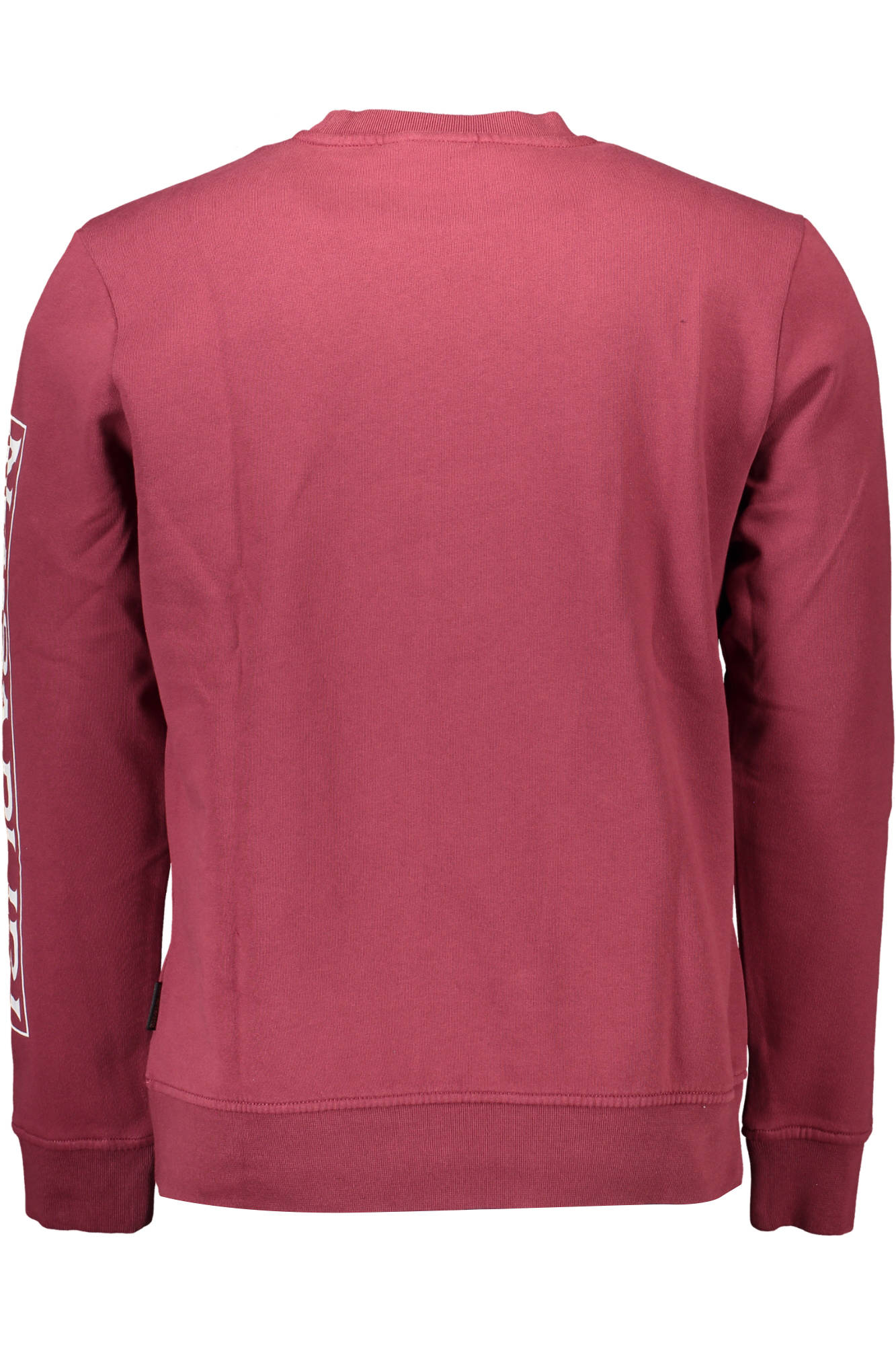 NP0A4FQN-BADAS-C_ROSSO_R54-VINT-AMARANTH – Trendiges rotes Herren-Sweatshirt aus Bio-Baumwolle mit Druck-Detail – Größe: 2XL – Farbe: Rosso