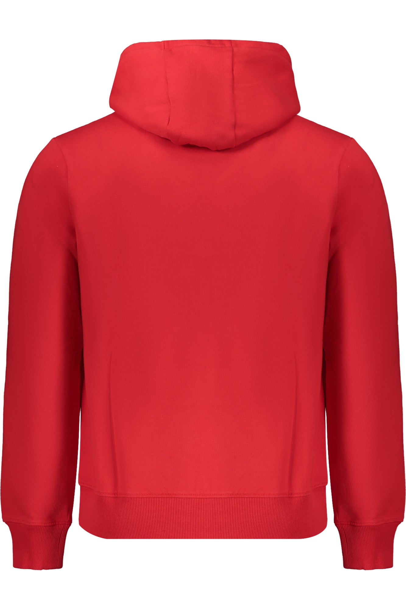 NP0A4FQVBALISHOOD_ROR06 – Herren Langarm Kapuzen-Sweatshirt Rot: Regular Fit mit Stickerei – Größe: S, M, L, XL, 2XL, 3XL – Farbe: Rosso