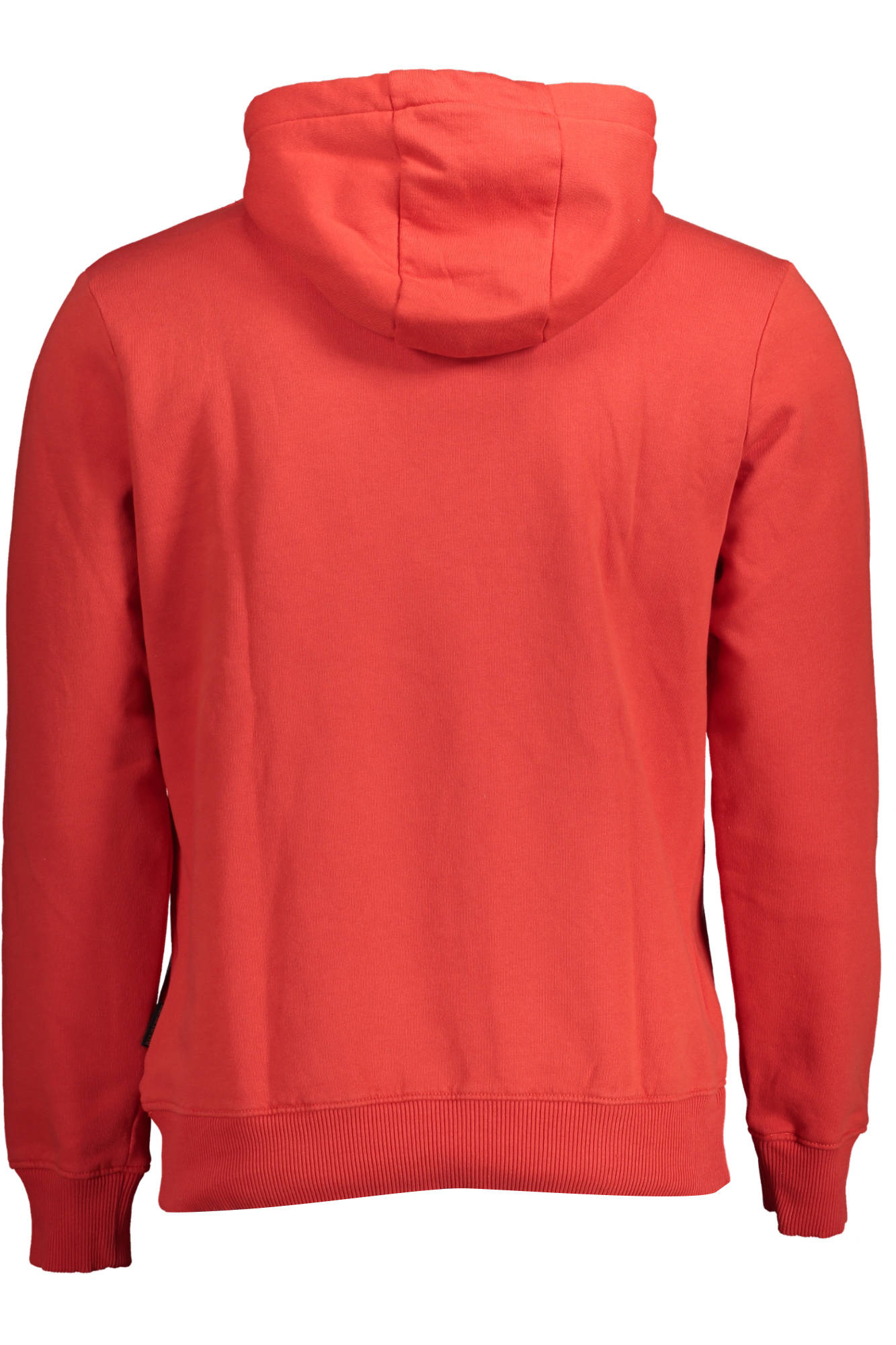 NP0A4FQV-BALIS-HOOD_ROSSO_RR9 – Herren-Kapuzenpullover Rot aus Bio-Baumwolle: Stilvoll & Nachhaltig – Größe: 2XL – Farbe: Rosso