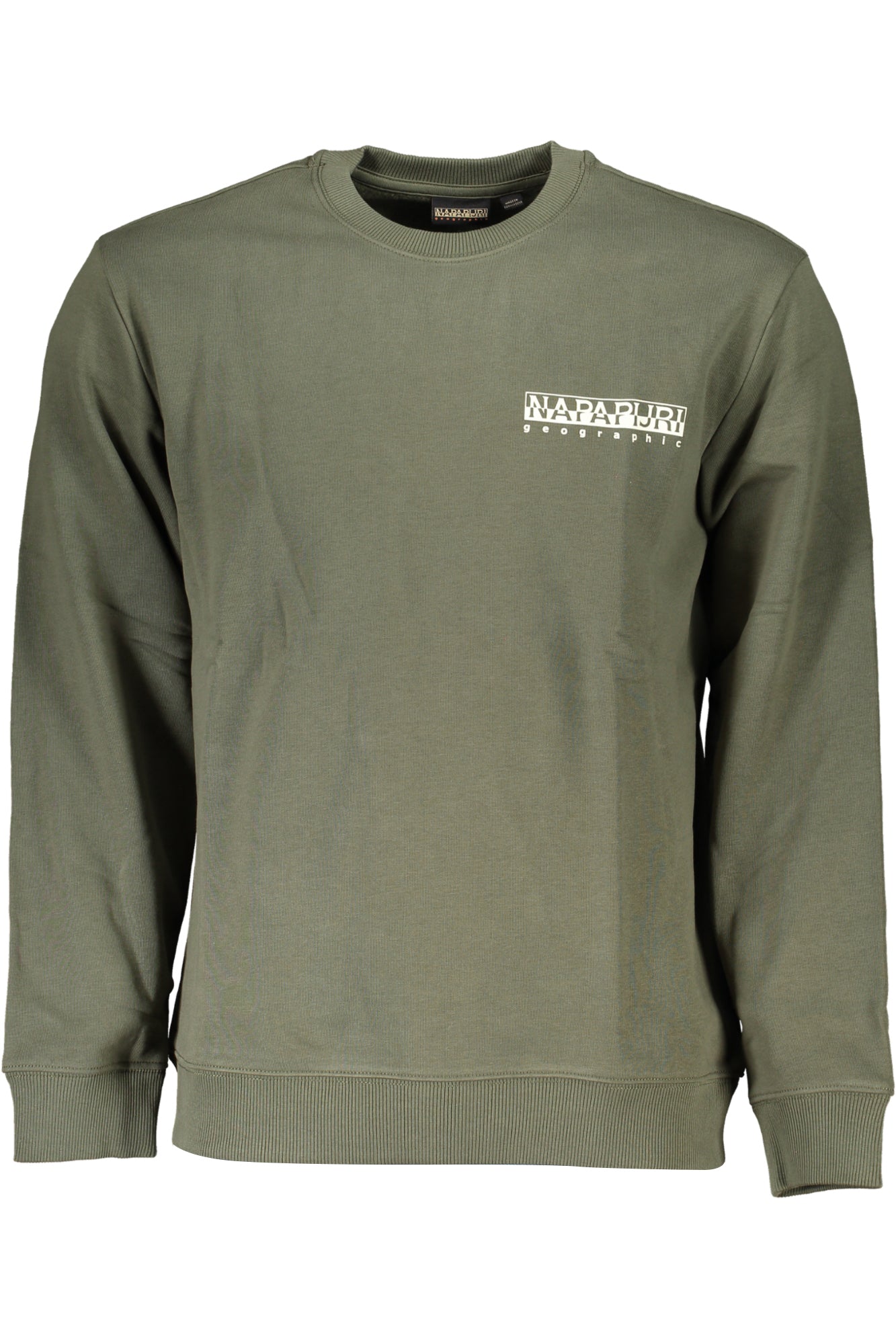 NP0A4HN1BTELEMARKC_VEGE4 – Grünes Herren-Sweatshirt: Bequeme Passform mit Logo-Aufdruck – Größe: S, M, L, XL, 2XL – Farbe: Verde