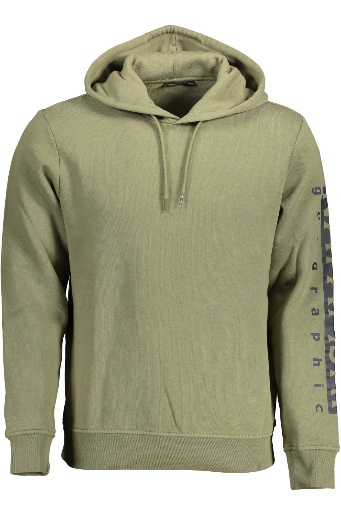 NP0A4H9A-BADAS-H-1_VERDE_GAE – Grüner Herren Kapuzenpullover mit Logo und Aufdruck - Langarm – Größe: 2XL – Farbe: Verde