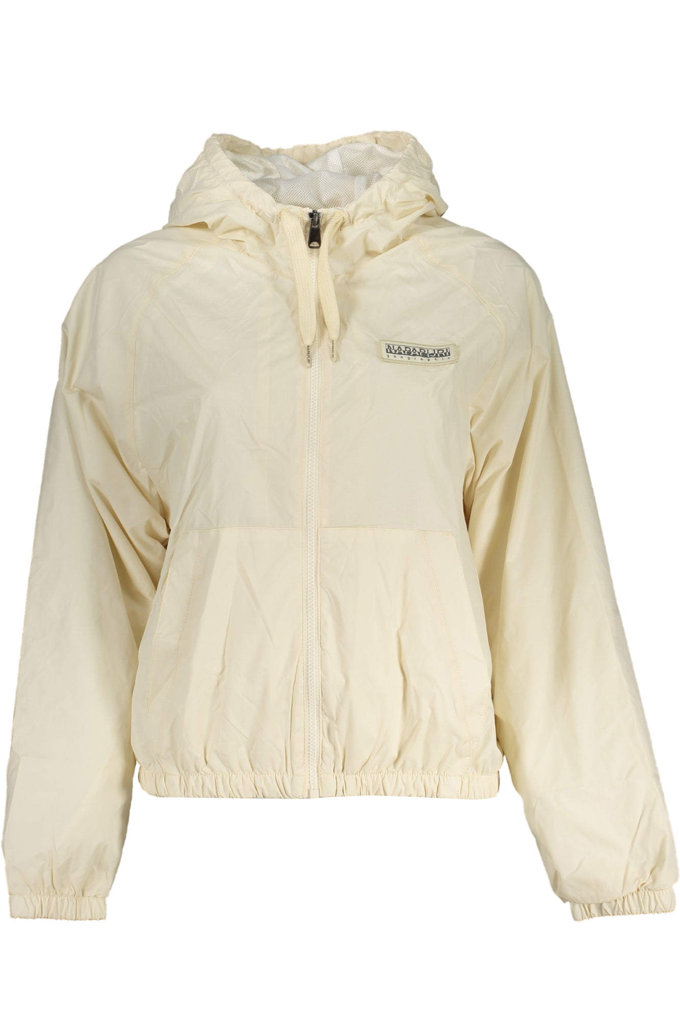 NP0A4G7OAMORGEXW_BENS5 – Damen-Sportjacke Beige: Wasserfest, Mit Kapuze, Reißverschluss – Größe: XS, S – Farbe: Beige