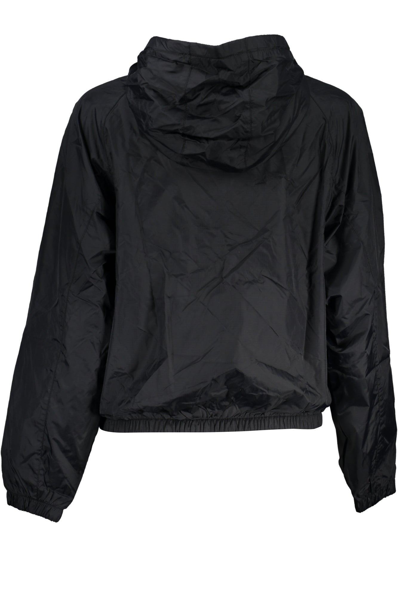 NP0A4G7OAMORGEXW_NE041 – Damen Sportjacke Schwarz: Wasserdicht, Kapuze, Kontrastdetails – Größe: XS – Farbe: Nero