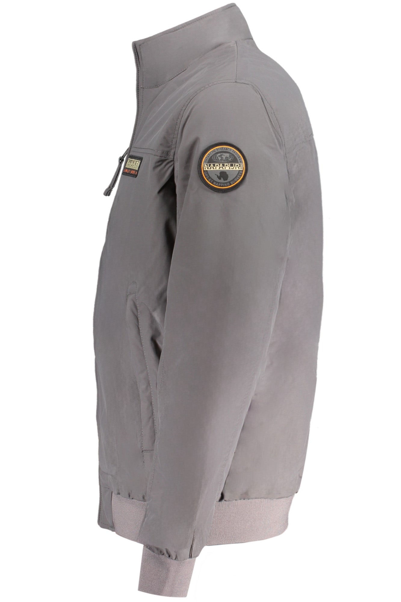 NP0A4HEVASAILOR_GRH98 – Graue Herrenjacke mit Reißverschluss, recycelten Materialien & Taschen – Größe: S, M, L, XL, 2XL – Farbe: Grigio