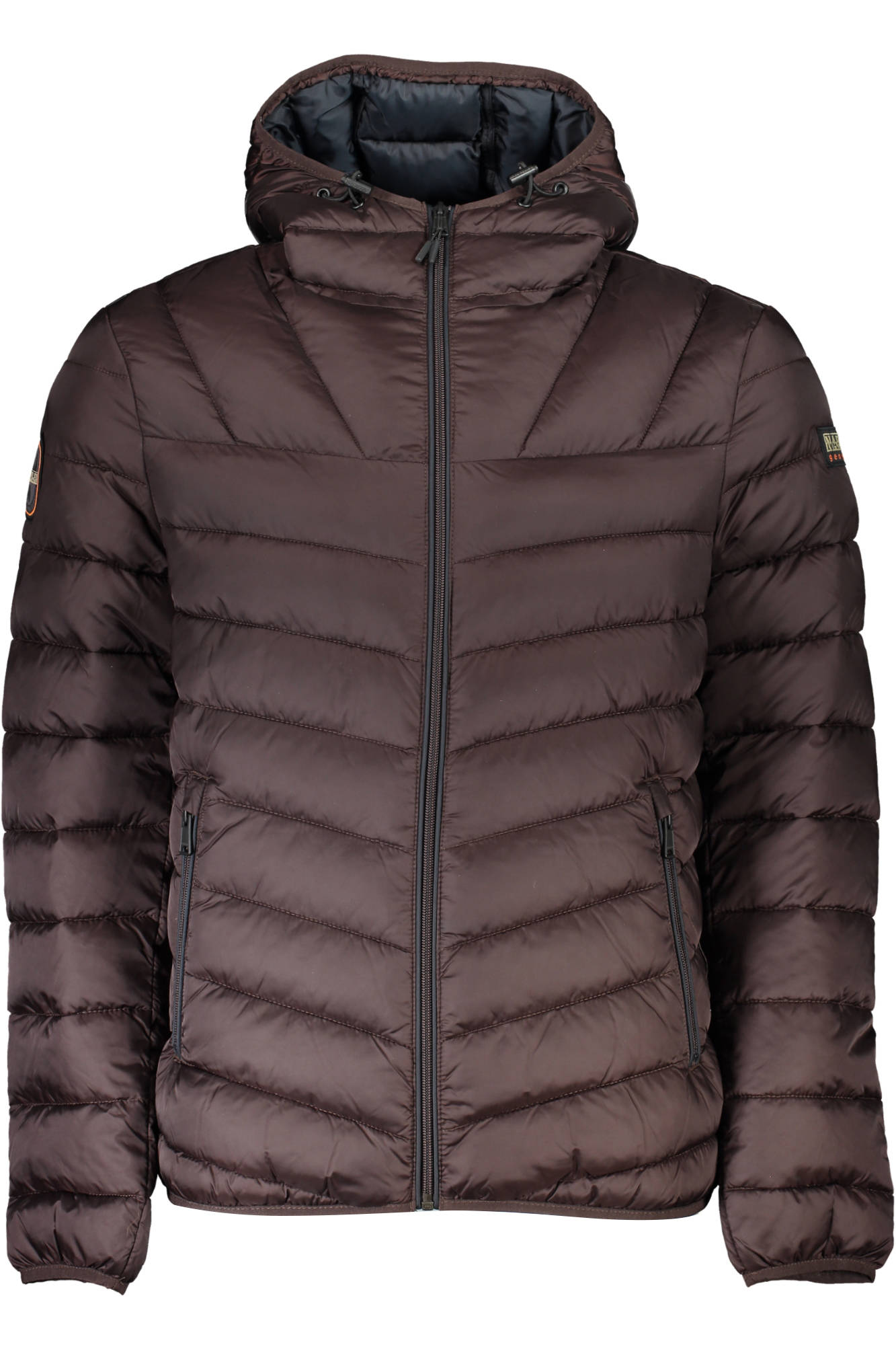 NP0A4GJO-AERONS-H-3_MARRONE_WA9 – Braune Herrenjacke mit Kapuze - Funktional & Stilvoll für jedes Wetter – Größe: XS, S, M – Farbe: Marrone