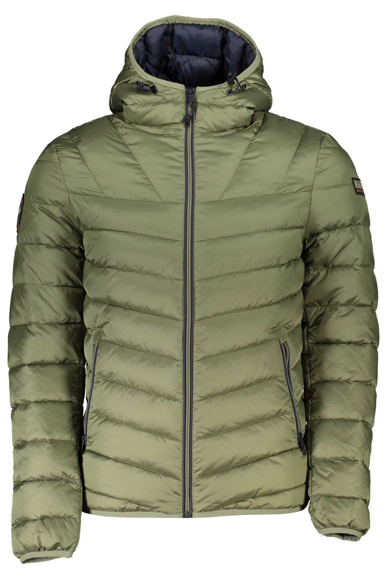 NP0A4GJO-AERONS-H-3_VERDE_GAE – Moderne Herrenjacke in Grün mit Kapuze für stilvolle Auftritte – Größe: XS – Farbe: Verde
