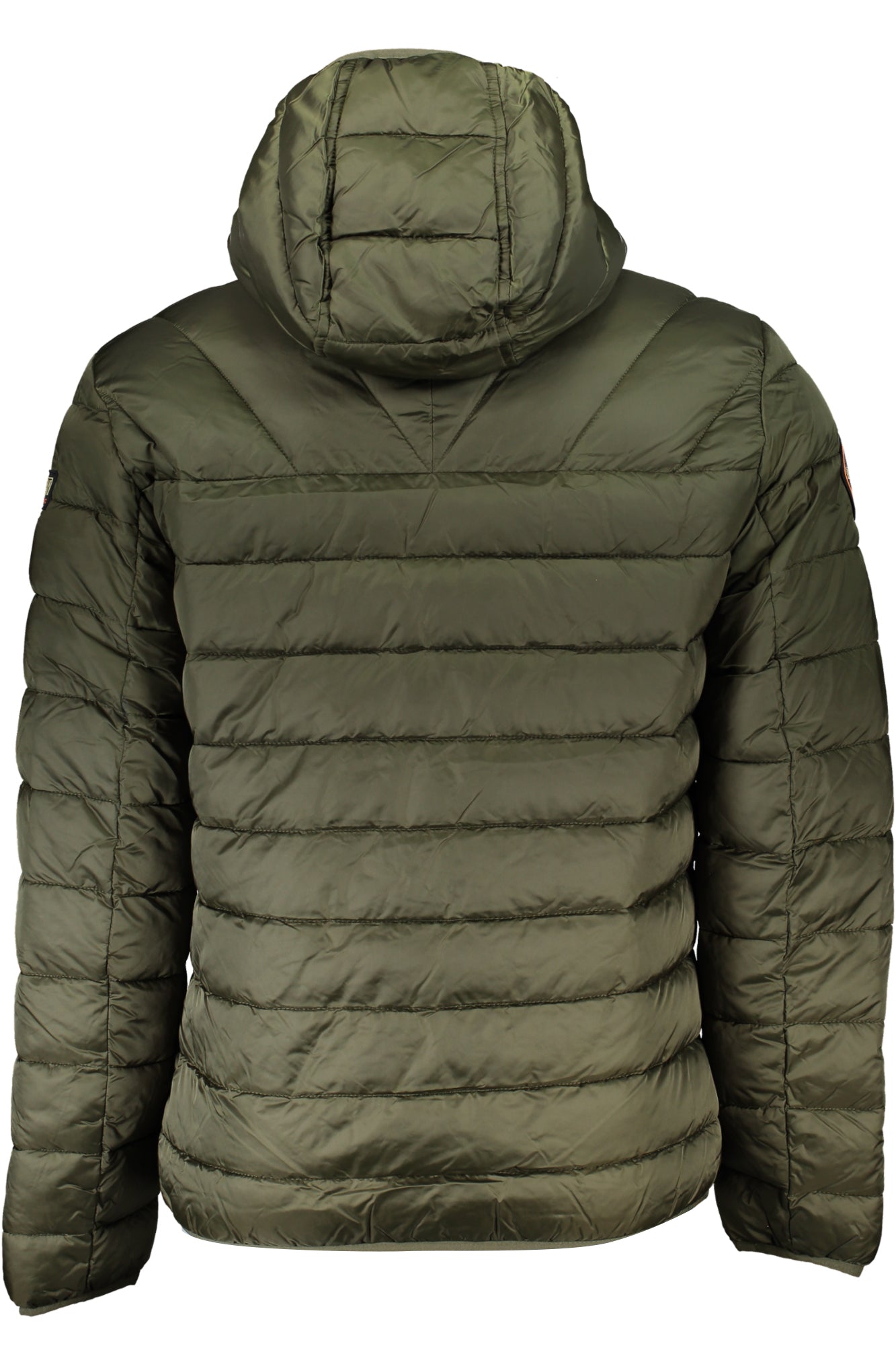 NP0A4GJOAERONSH3_VEGE4 – Grüne Herrenjacke mit Kapuze, Taschen & Reißverschluss - Regular Fit – Größe: M, XL, 2XL, 3XL – Farbe: Verde