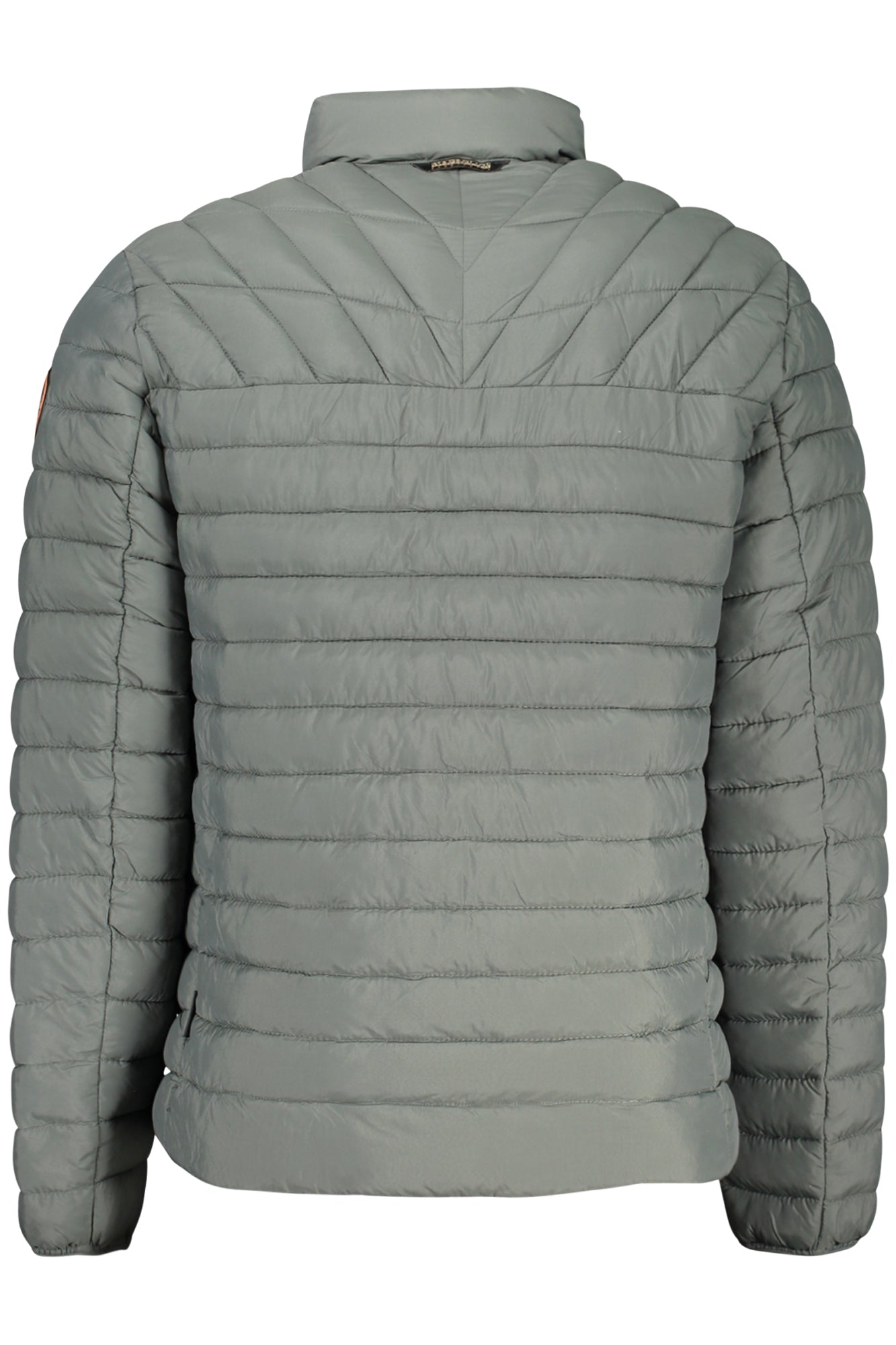 NP0A4I25ALAPAZS_VEG1S – Grüne Herrenjacke mit Taschen, Reißverschluss & Logo-Applikation – Größe: S, M, L, XL, 2XL – Farbe: Verde