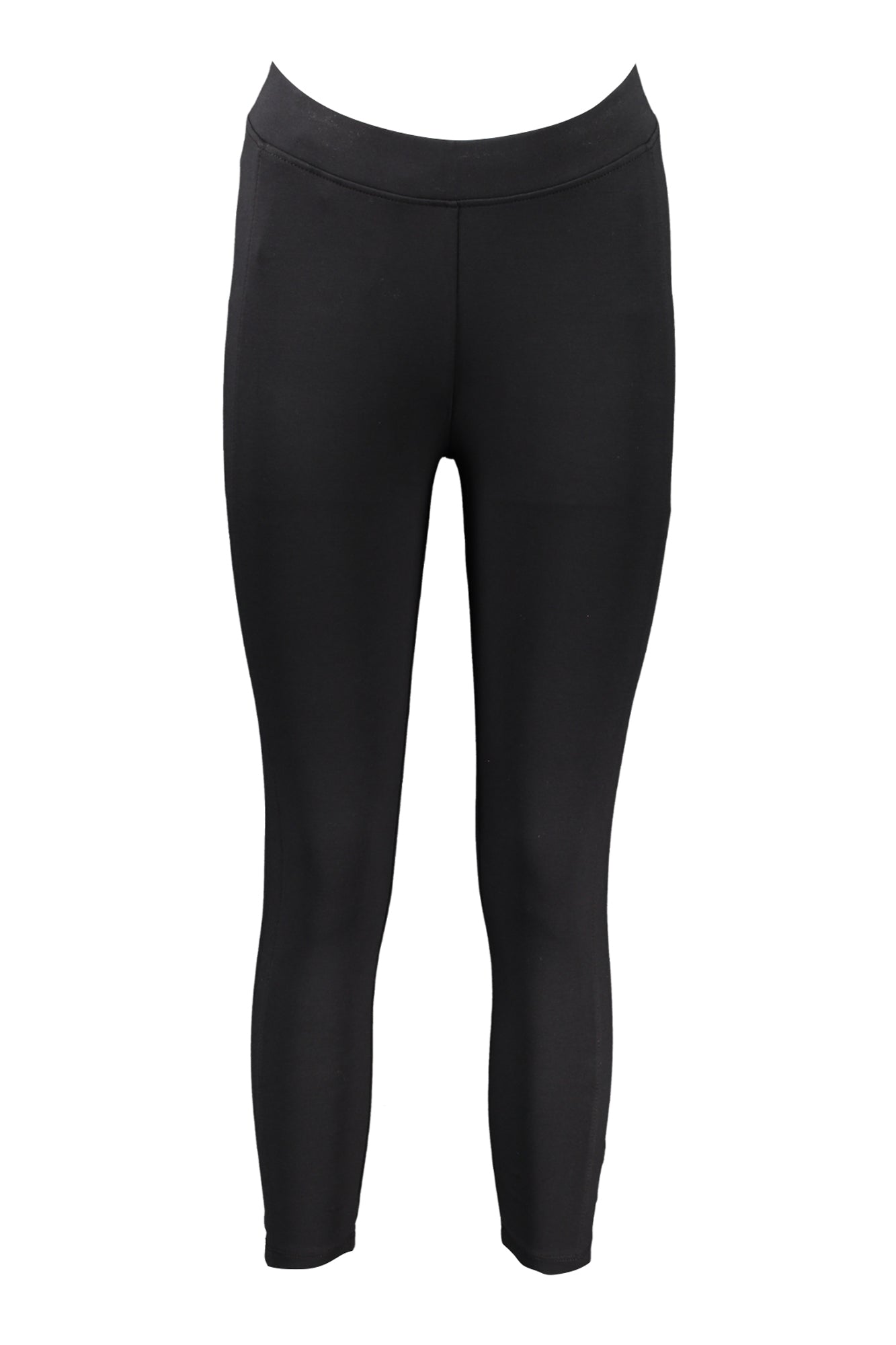 NP0A4GYLMNINALEGGING_NE041 – Schwarze Damen Sport-Leggings mit Elastikbund und Stickerei-Detail – Größe: XS, S, M – Farbe: Nero