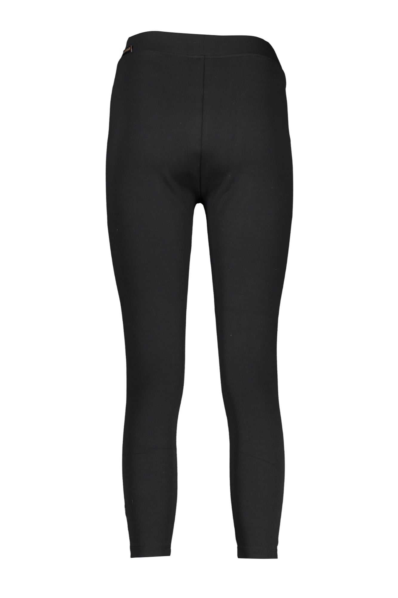 NP0A4GYLMNINALEGGING_NE041 – Schwarze Damen Sport-Leggings mit Elastikbund und Stickerei-Detail – Größe: XS, S, M – Farbe: Nero