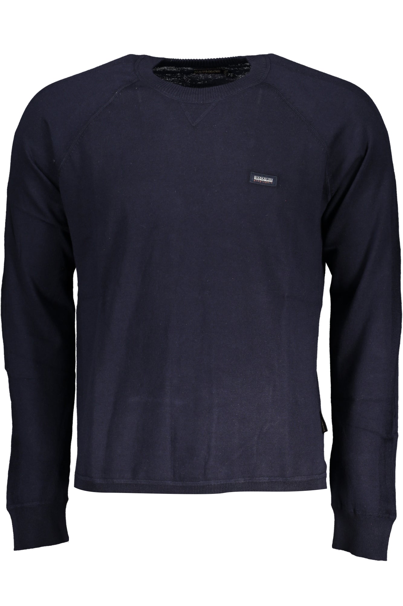 NP0A4H6CDBAQUERIZO_BL176 – Herren Pullover Blau: Langarmshirt mit Rundhals & Kontrastdetails – Größe: S, M, L – Farbe: Blu