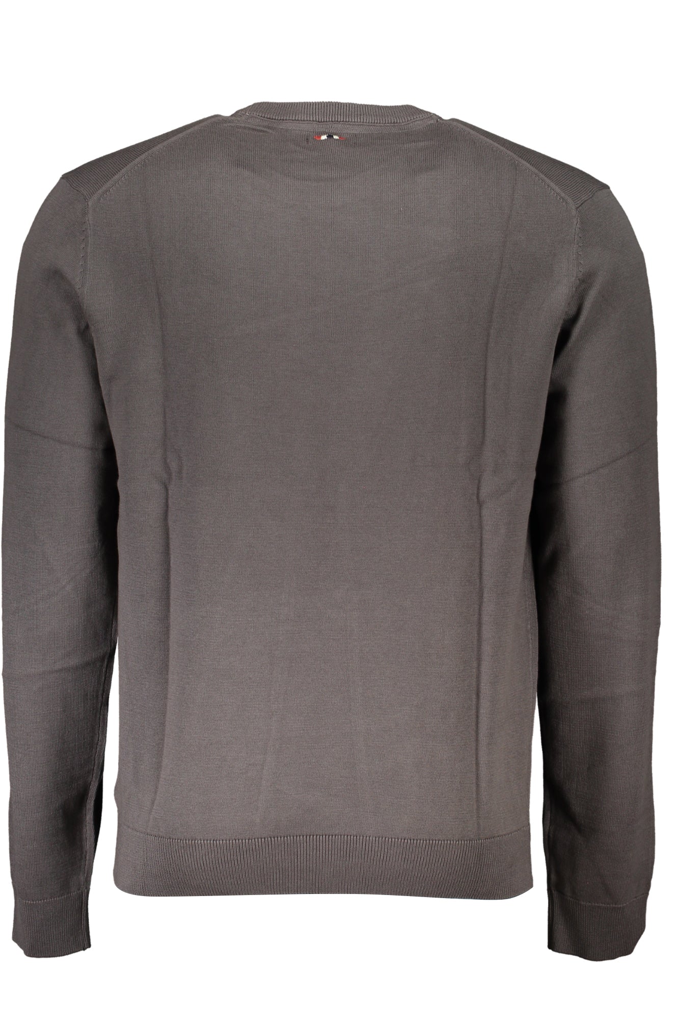 NP0A4GJPDROZ4_GRH98 – Herren Grauer Pullover: Langarm, Regular Fit, Rundhals & Stickerei – Größe: S, M, L, XL, 2XL – Farbe: Grigio
