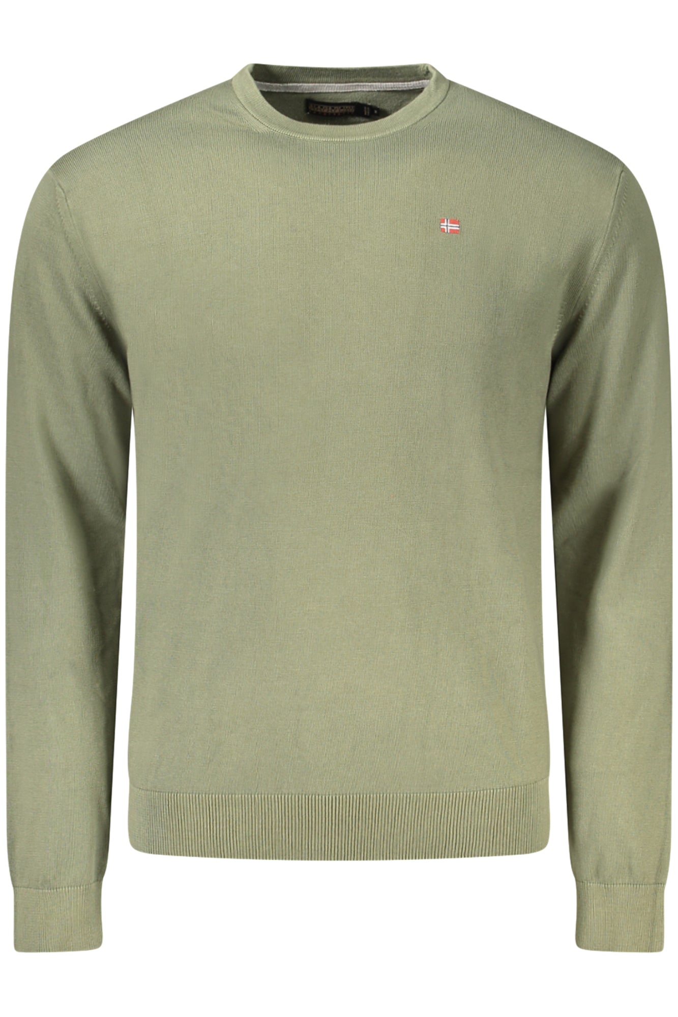 NP0A4I2GDROZ5_VEG0A – Grüner Herren Pullover mit Stickerei - Langarm & Regular Fit – Größe: S, M, L, XL, 2XL – Farbe: Verde