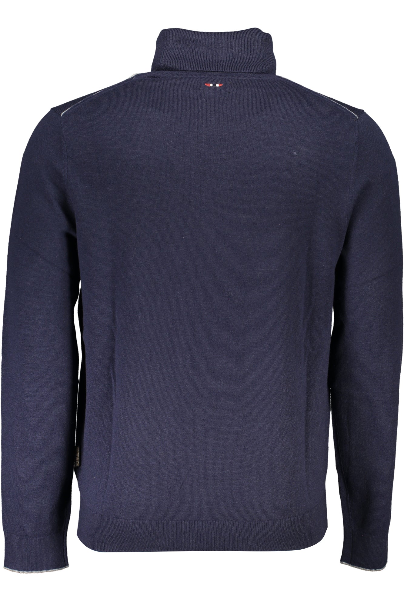 NP0A4GJTDAMAVANDT1_BL176 – Herrenpullover Blau - Langarm, Hoher Kragen & Stickerei-Details – Größe: S, M, L, XL, 2XL, 3XL – Farbe: Blu