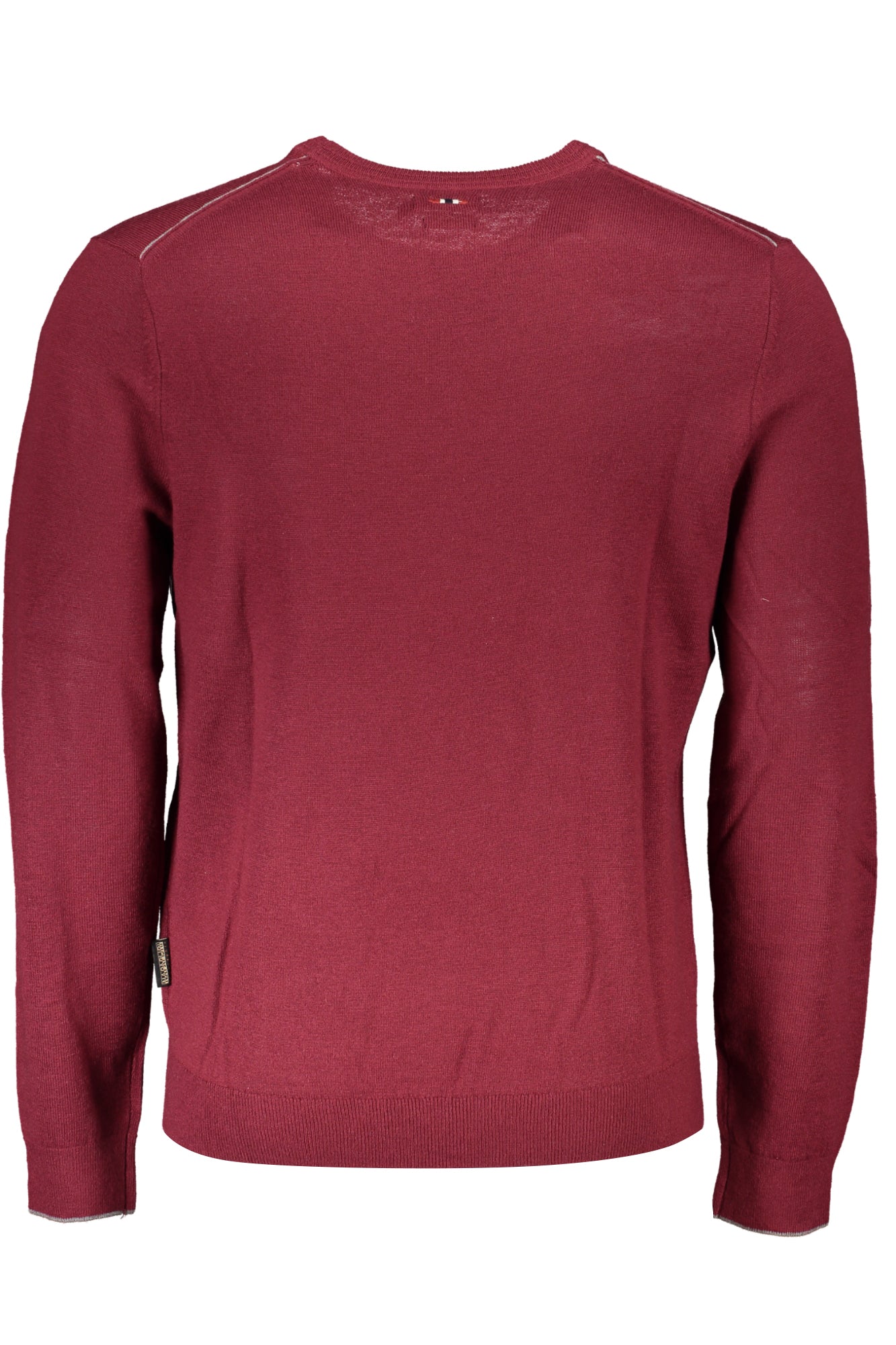 NP0A4GJUDAMAVANDC4_ROR54 – Stylischer roter Herrenpullover mit Rundhalsausschnitt und Stickerei – Größe: S, M, L, XL, 2XL, 3XL – Farbe: Rosso