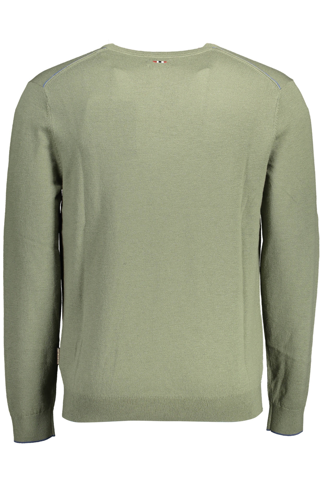 NP0A4GJU-DAMAVAND-C-4_VERDE_GAE – Grüner Herrenpullover mit Rundhalsausschnitt und Logo-Stickerei – Größe: S, M, XL, 2XL, 3XL – Farbe: Verde