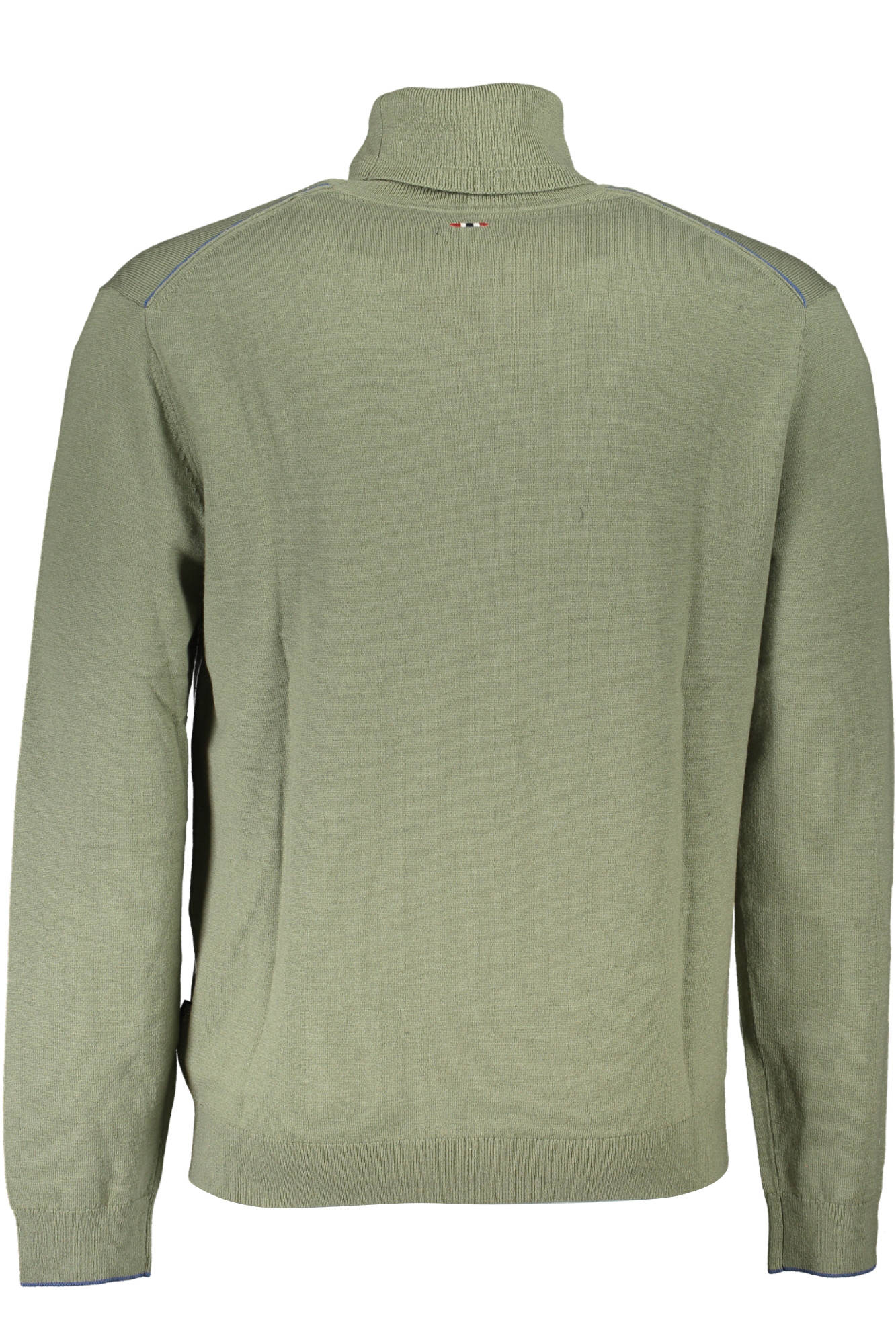 NP0A4GJT-DAMAVAND-T-1_VERDE_GAE – Grüner Herrenpullover mit Rollkragen und Stickerei – Stilvoll & Warm – Größe: L, XL, 2XL – Farbe: Verde