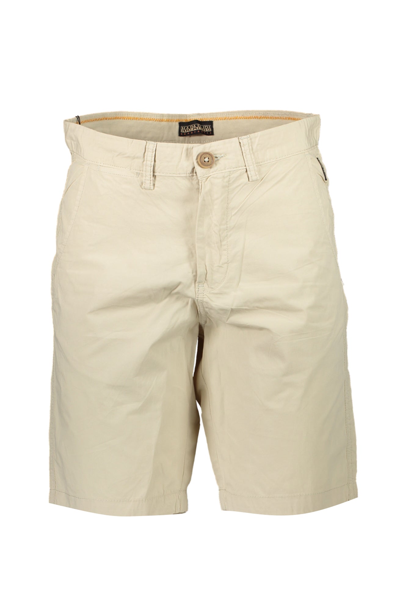NP0A4HRVNAKURU6_BEN90 – Beige Herren Bermuda-Shorts mit Stickerei und praktischen Taschen – Größe: 30, 31, 32, 33, 34, 36 – Farbe: Beige