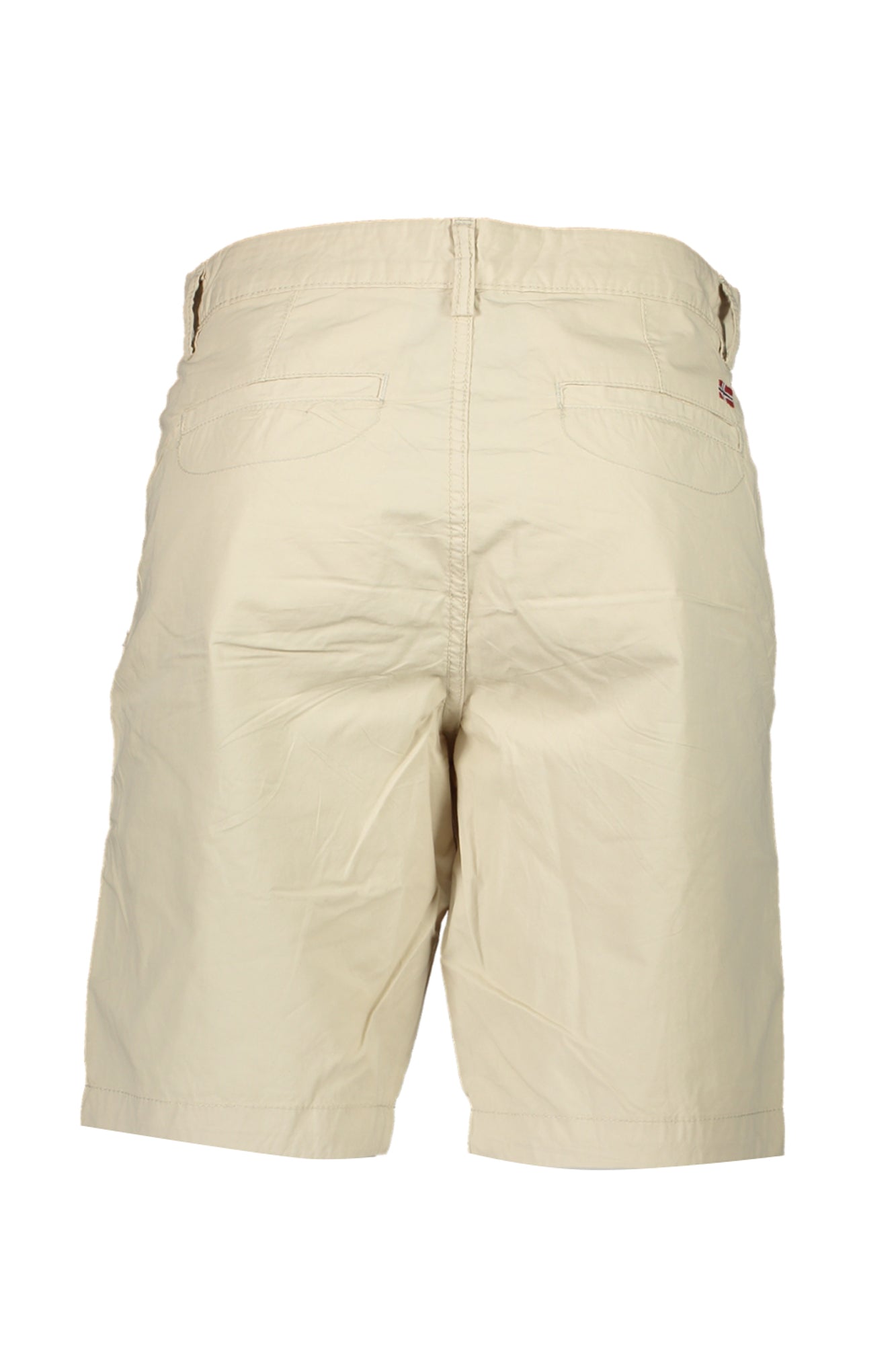 NP0A4HRVNAKURU6_BEN90 – Beige Herren Bermuda-Shorts mit Stickerei und praktischen Taschen – Größe: 30, 31, 32, 33, 34, 36 – Farbe: Beige