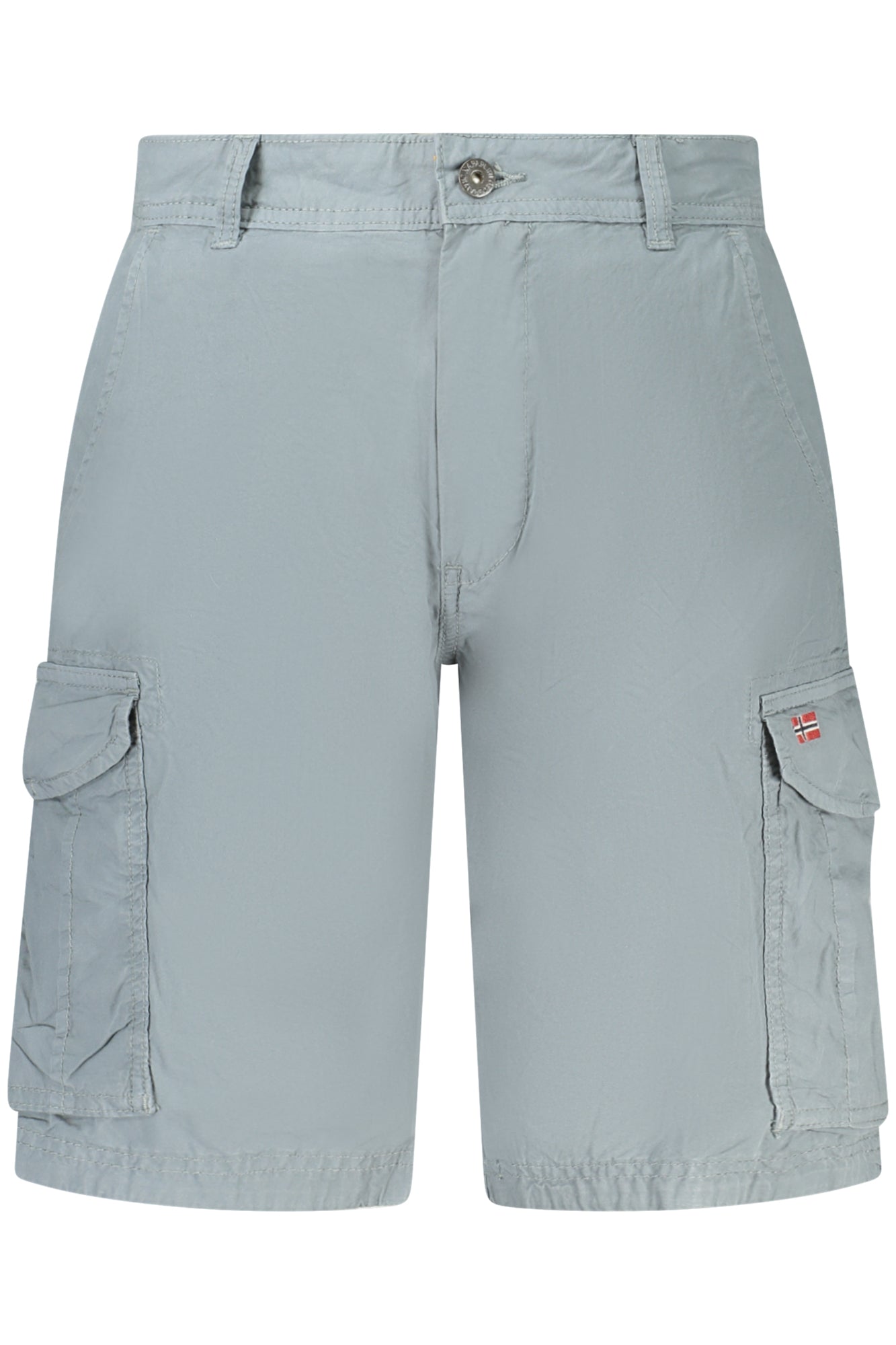 NP0A4H0QNOTO20_GRG1Y – Stylishe Herren Bermuda-Shorts in Grau mit Stickerei und Taschen – Größe: 30, 31, 32, 33, 34, 36, 38, 40 – Farbe: Grigio